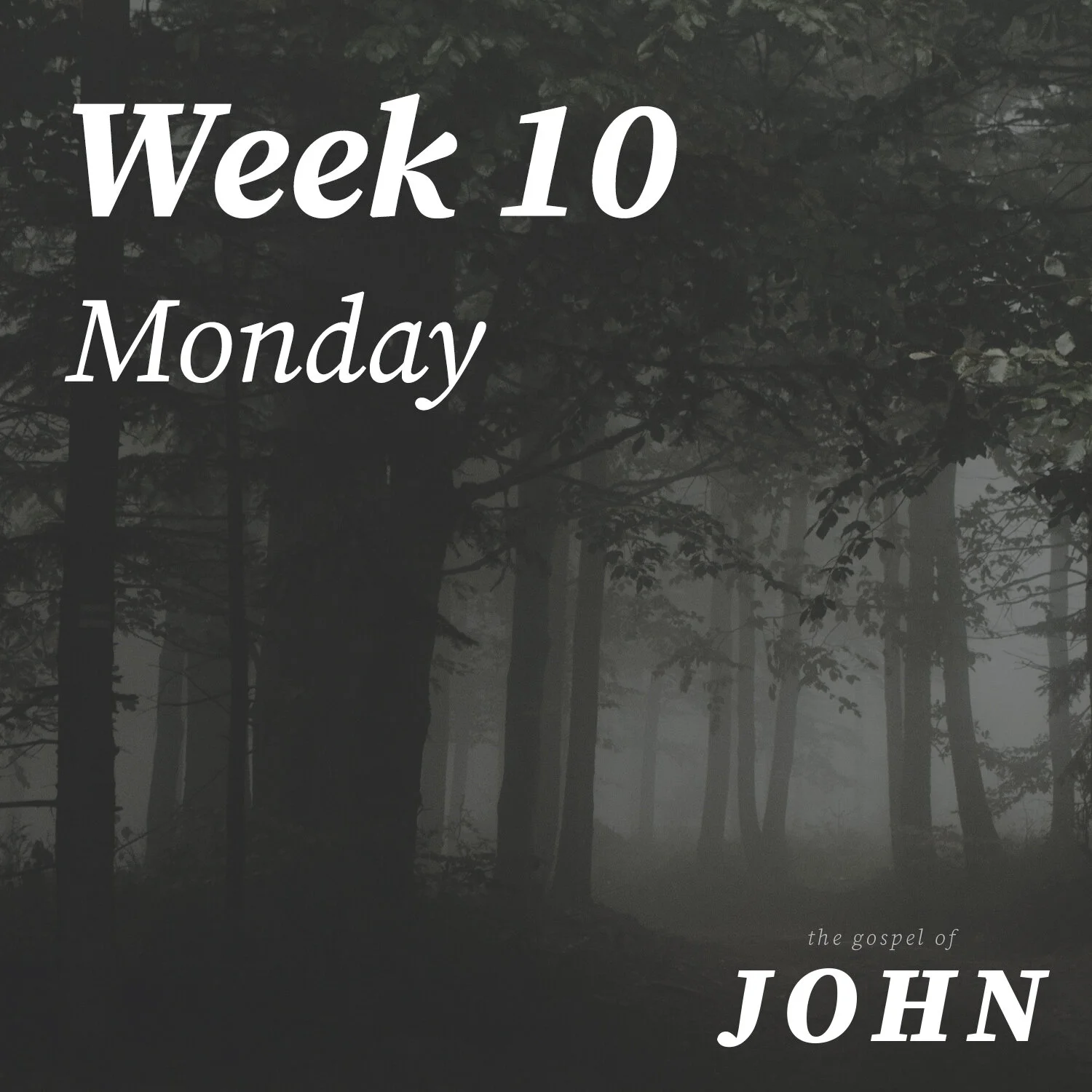 Monday | Week 10
