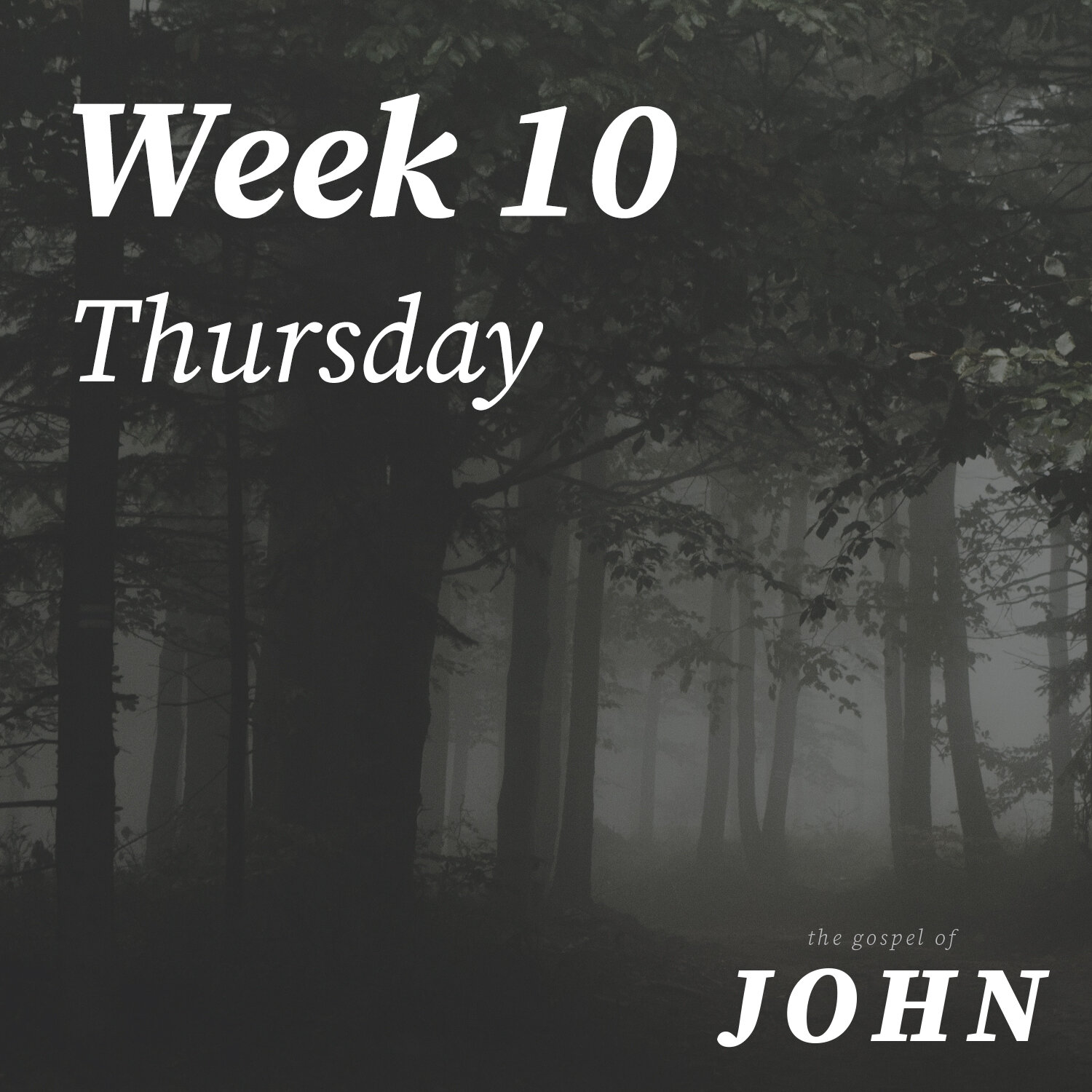 Thursday | Week 10