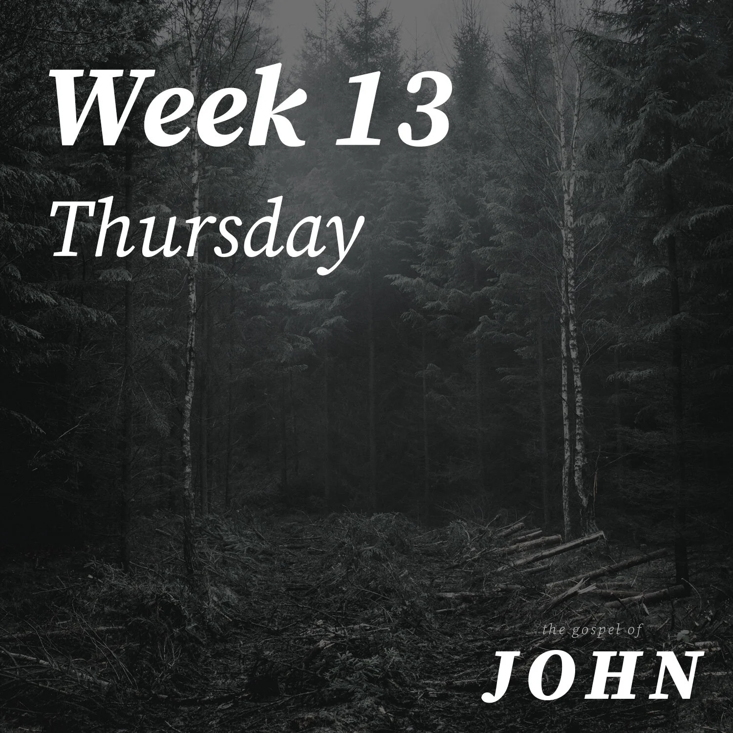 Thursday | Week 13