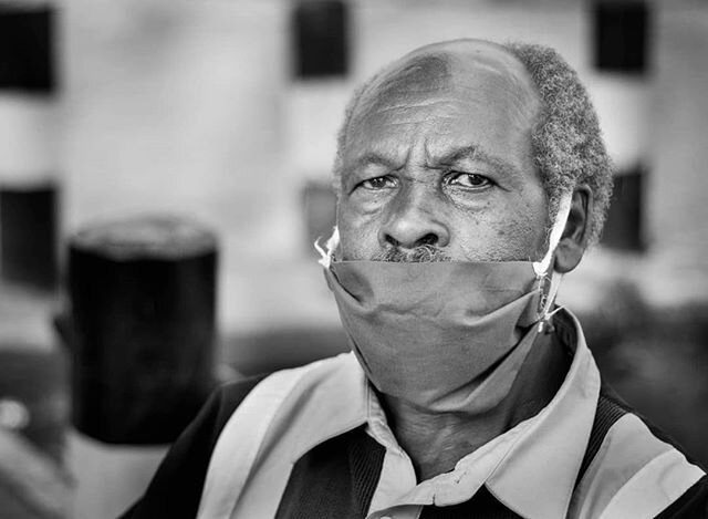 BEHIND THE MASK - George Kiige, 72
Shoe Shiner somewhere in  Westlands. ----‐-----‐-‐------------------------------------------------------------------------------&quot;Elderly people have more thoughts because everyone depends on them including shos