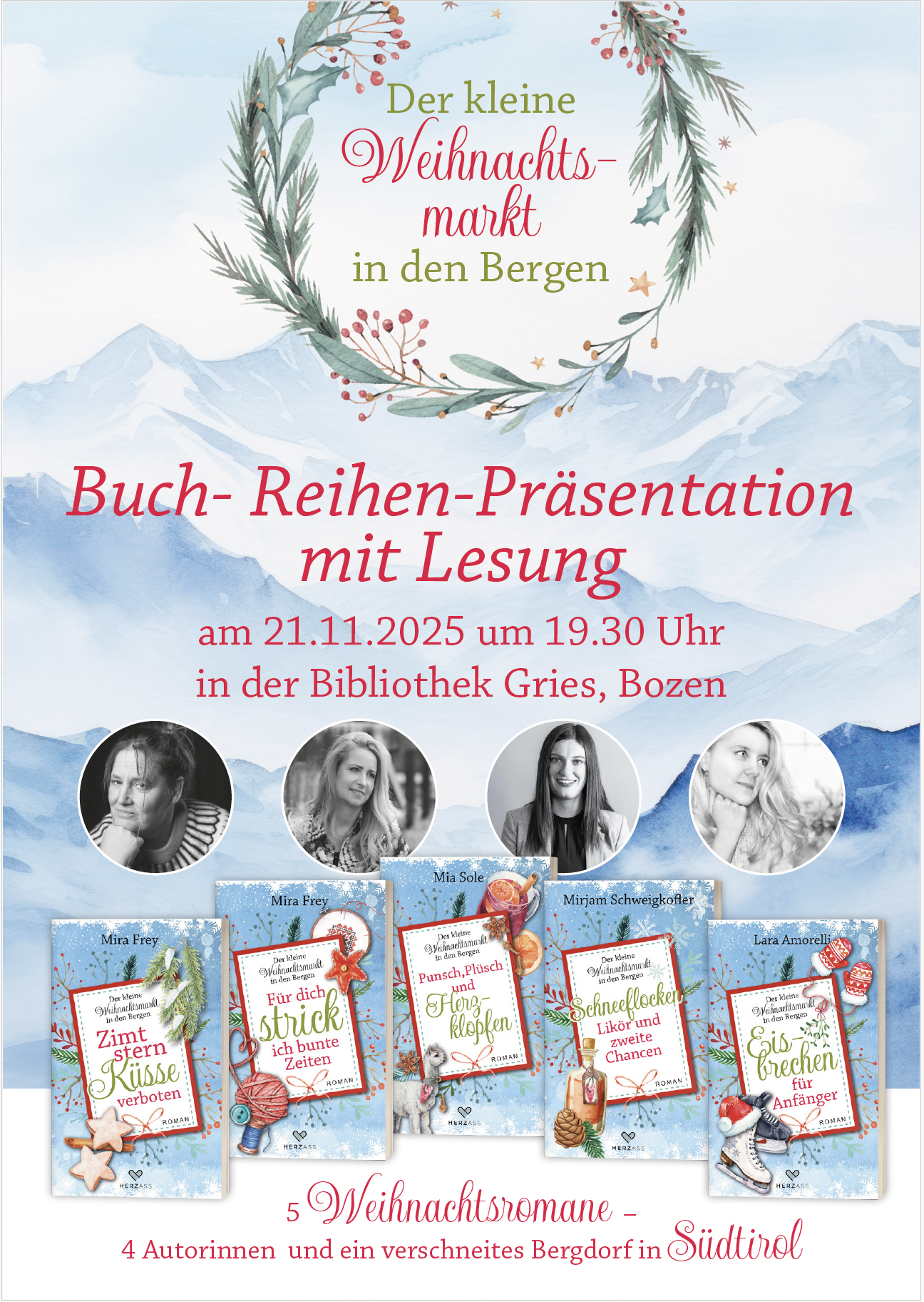 Lesung: Der kleine Weihnachtsmarkt in den Bergen