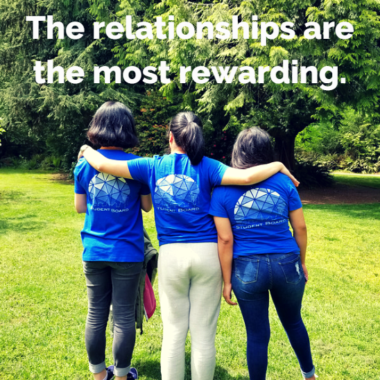 "The relationships are the most rewarding"