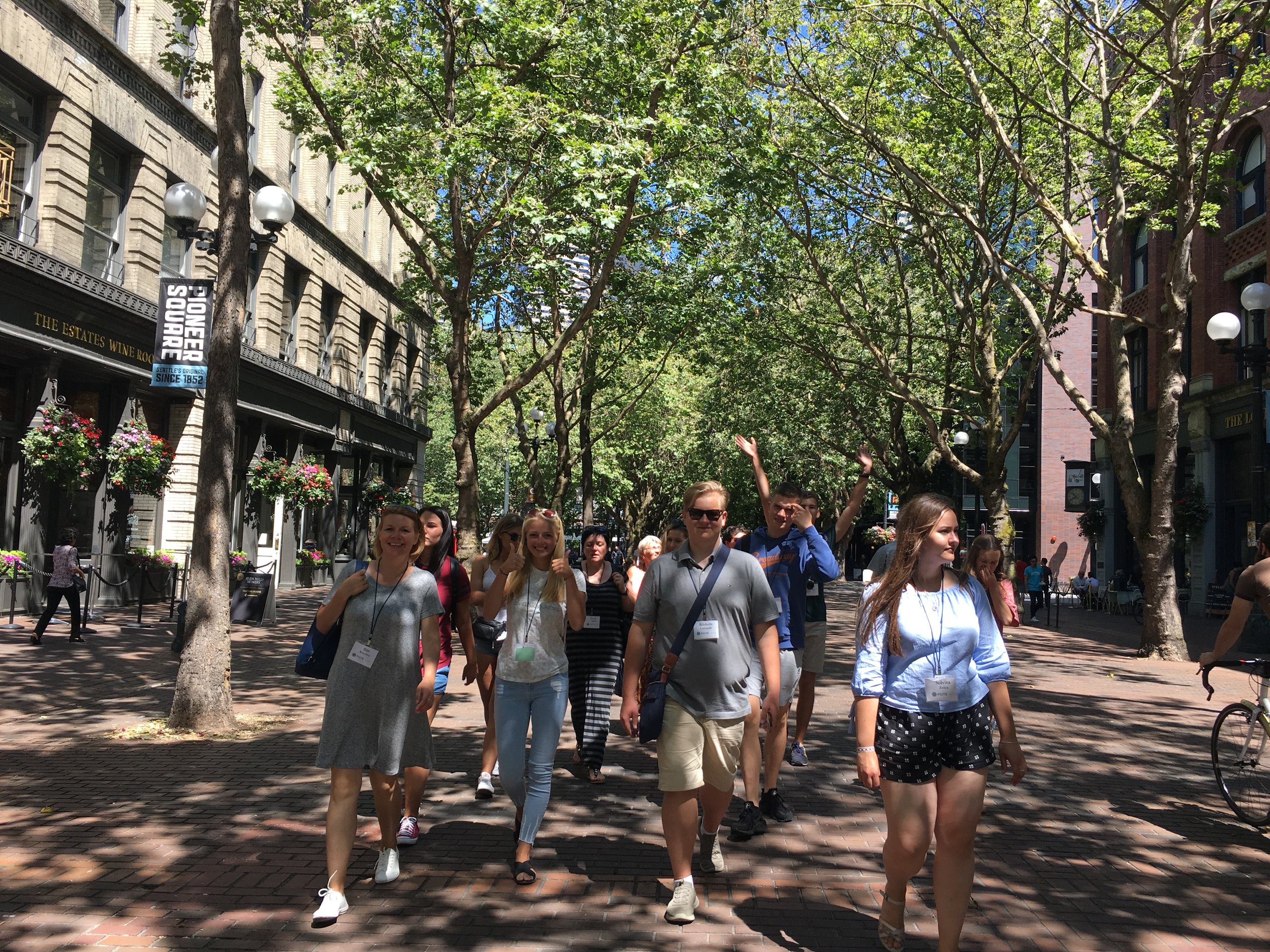 Sunny Day at Pioneer Square
