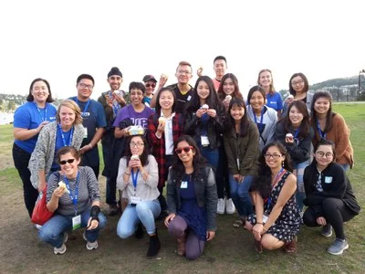 Celebrating the completion of International Welcome Weeks with fellow FIUTS staff and FIUTS student facilitators