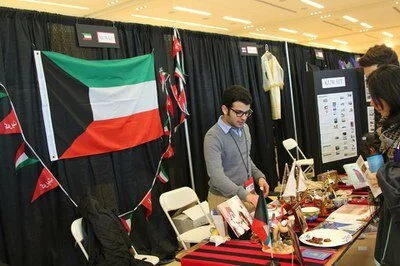 Bader hosting the Kuwaiti booth at CulturalFest Expo 2016