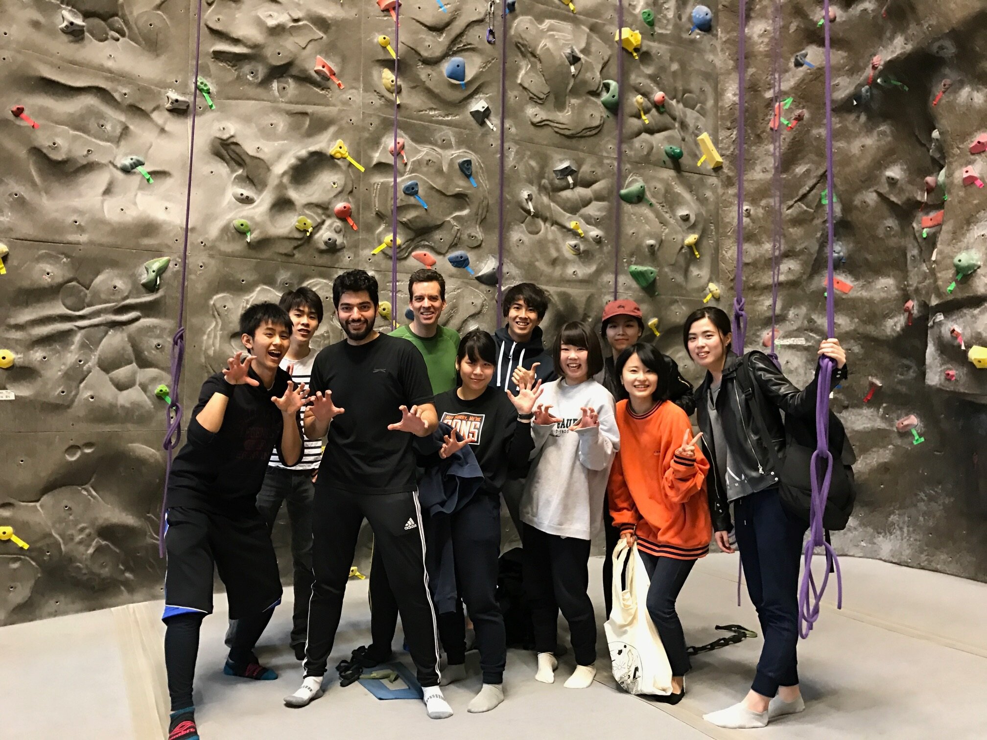 Indoor rock climbing