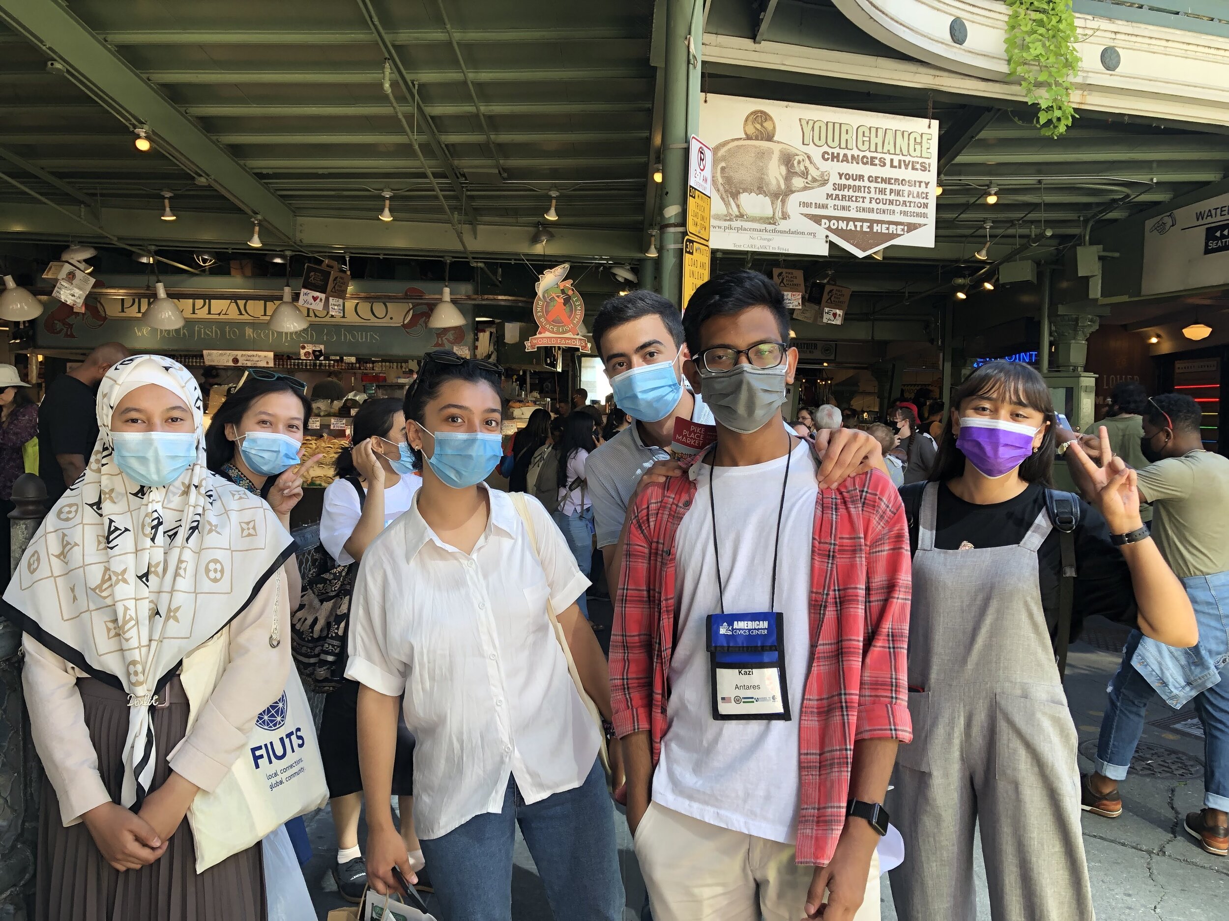 A community mapping activity to learn about community assets at Pike Place Market