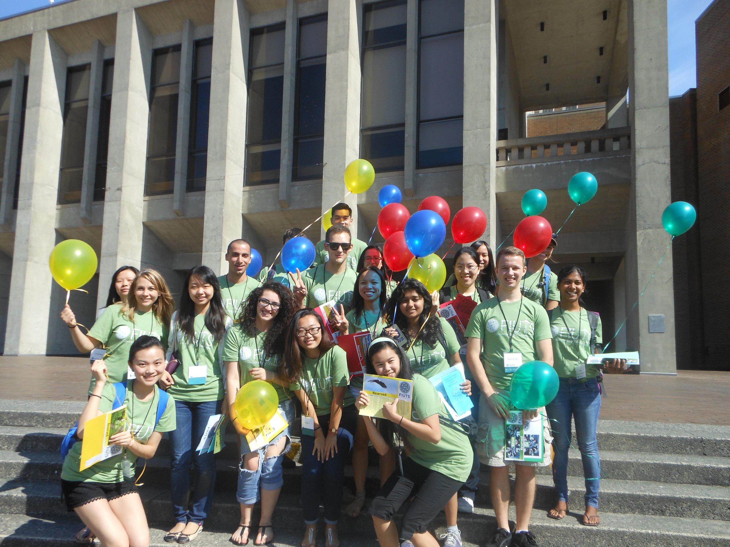 Group of Facilitators with baloons