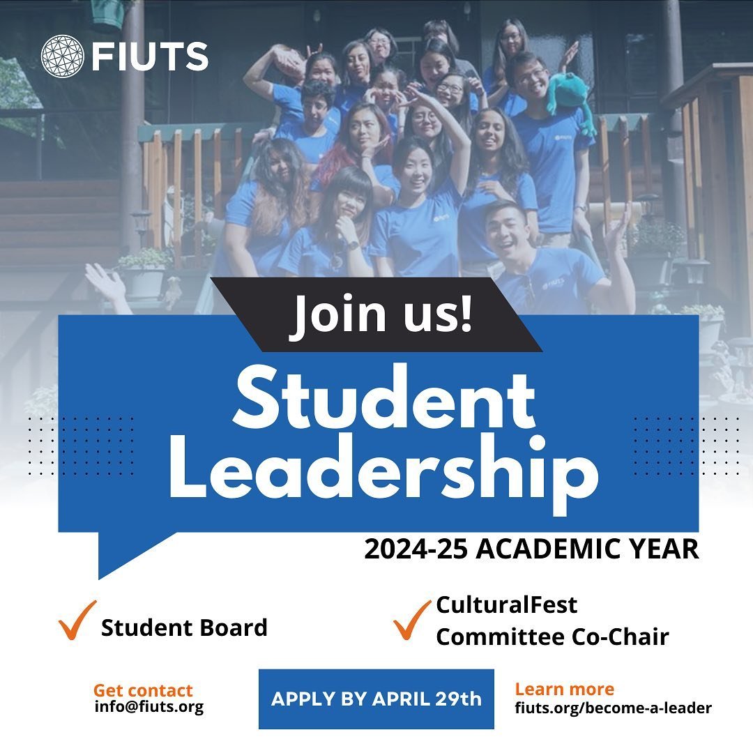 FIUTS offers exciting opportunities to help students develop leadership skills while giving back to the community. Applications are now open for positions for the 2024/25 academic year:

𝗙𝗜𝗨𝗧𝗦 𝗦𝘁𝘂𝗱𝗲𝗻𝘁 𝗕𝗼𝗮𝗿𝗱 𝟮𝟬𝟮𝟰-𝟮𝟱
Serving on t