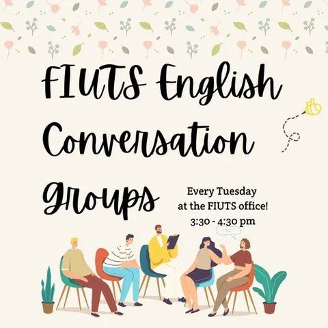 🗣️ Join the FIUTS English Conversation Group! 💬

Looking to practice conversational English or help others improve theirs? Come hang out with us for fun, friendly discussions!

📍 Where: FIUTS Office &ndash; 909 NE 43rd St, Suite 210
🕞 When: Tuesd