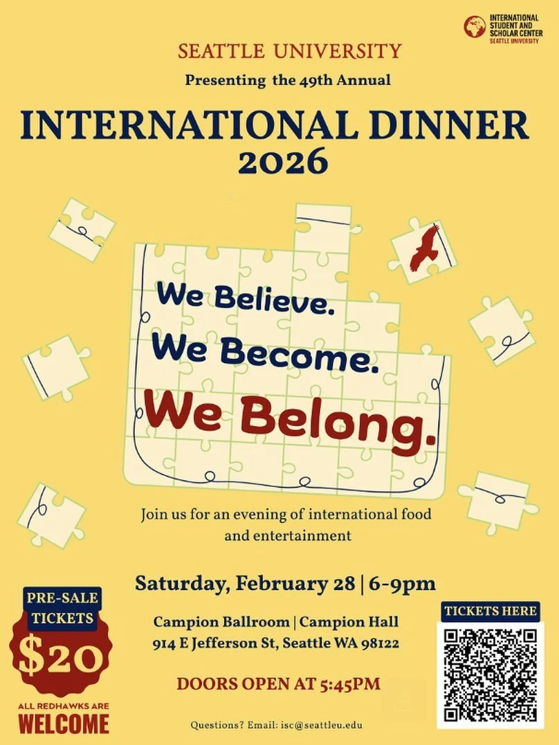Join Seattle University for their 49th ANNUAL International Dinner on THIS Saturday (2/28) from 6-9PM to celebrate the diverse culture around us! 💙 

Note: This is NOT a FIUTS hosted event, but a FIUTS recommended event in our community. 

For more 