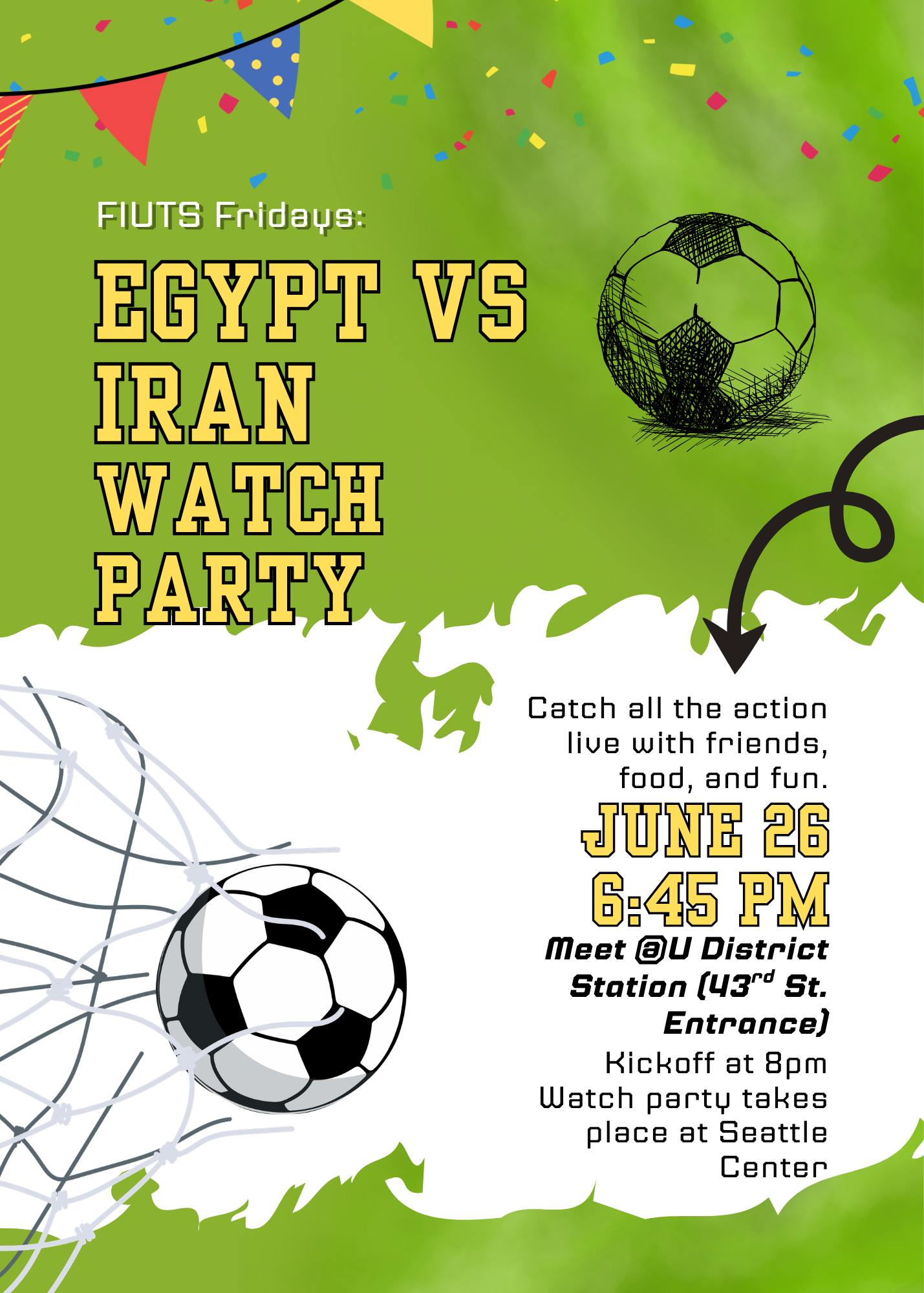 FIUTS Fridays: Egypt vs Iran Watch Party