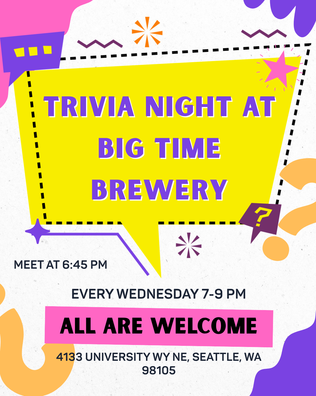 FIUTS goes to Trivia Night at Big Time Brewe