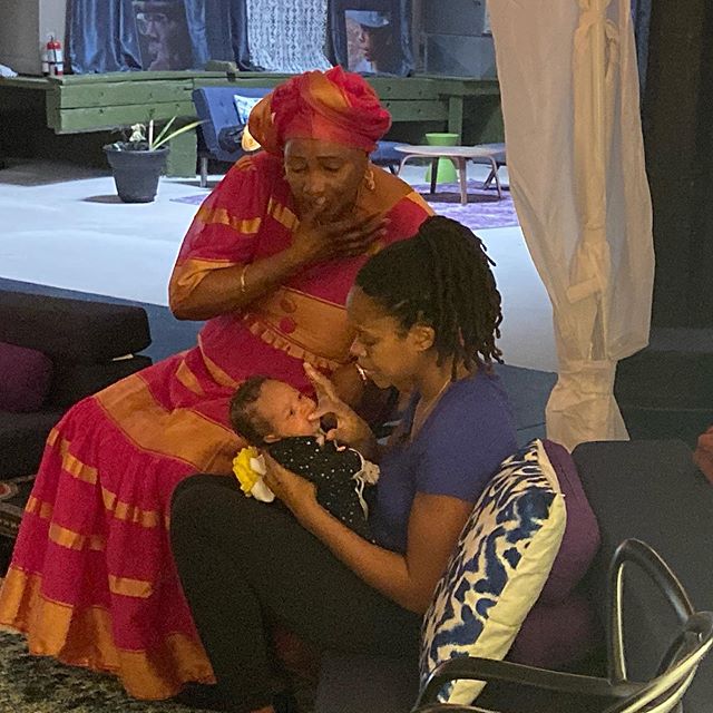 Mom and Baby doing baby massage with Baby Massage #theguild #theguildworks #baobabwombmanandbaby