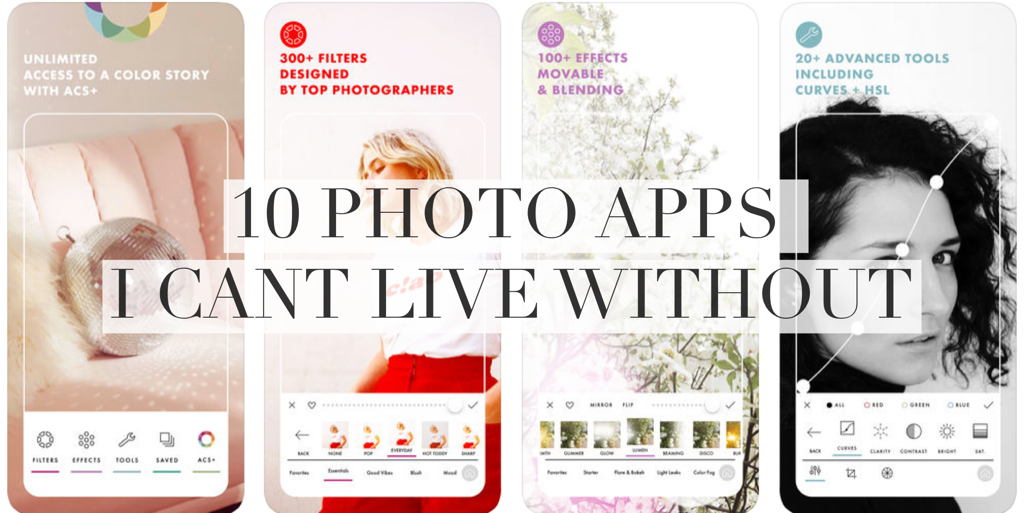 10 Photo Apps I Can't Live Without