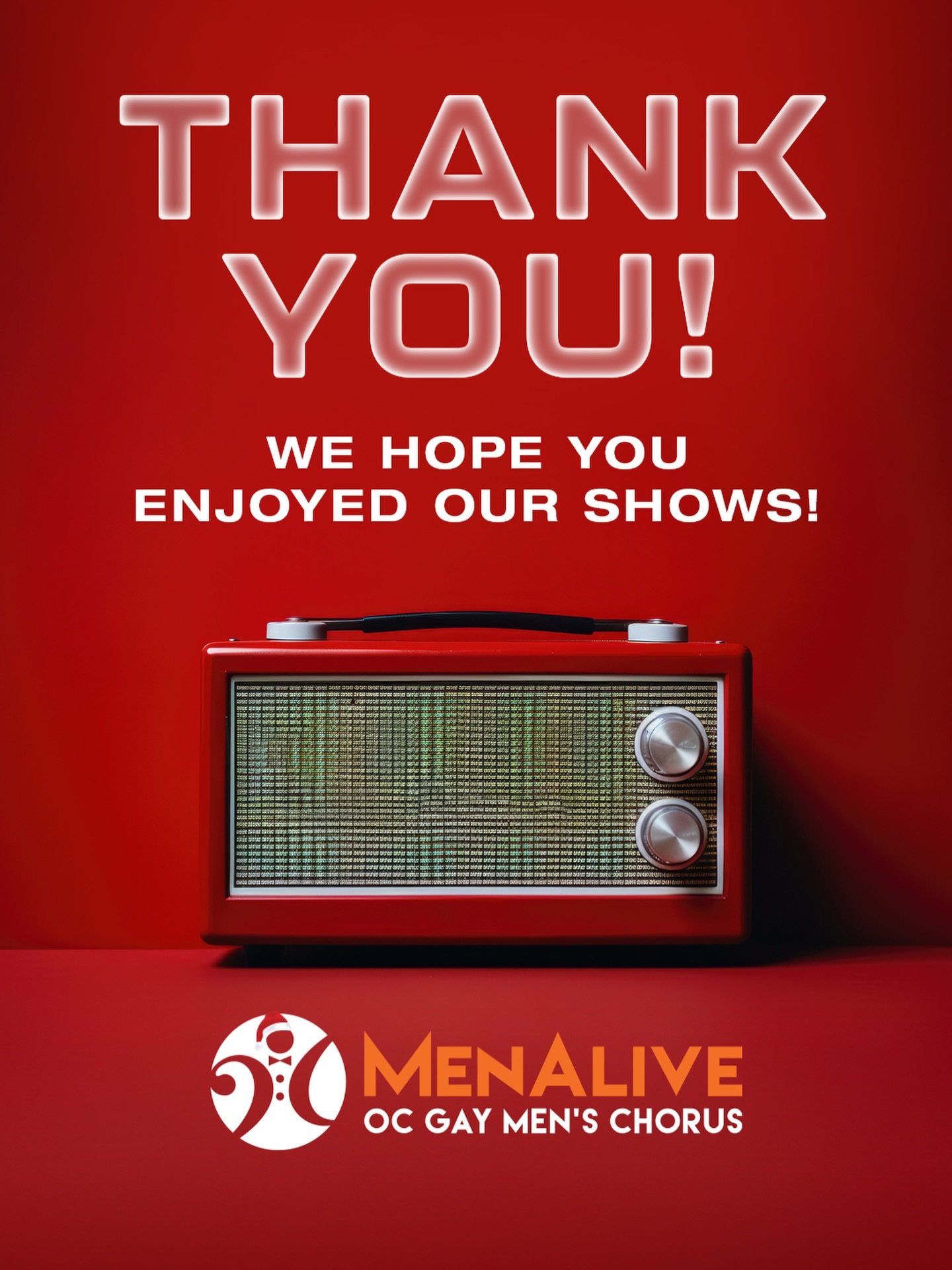 A HUGE THANK YOU to everyone who came out to experience our Holiday Concert THE MENALIVE YULETIDE RADIO HOUR at the historic Ebell at Santa Ana! We hope you enjoyed the show and we look forward to entertaining you again in 2026 for our 25th Anniversa