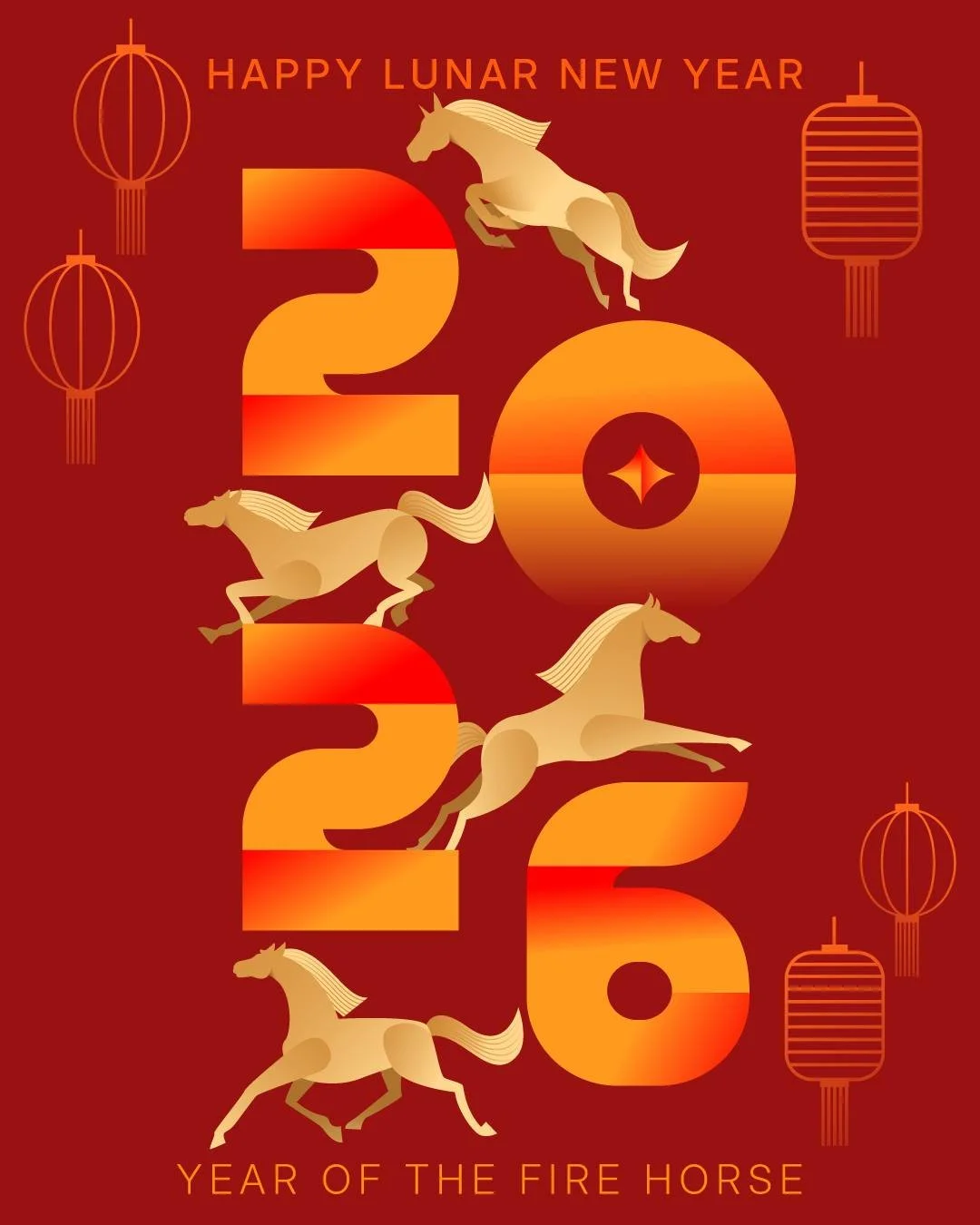 🧧 Happy Lunar New Year! 🐎

Wishing everyone a joyful Year of the Fire Horse, filled with energy, passion, and the courage to find your voice. The Fire Horse is bold, spirited, and impossible to ignore. Sounds like our kind of year. ✨

From all of u