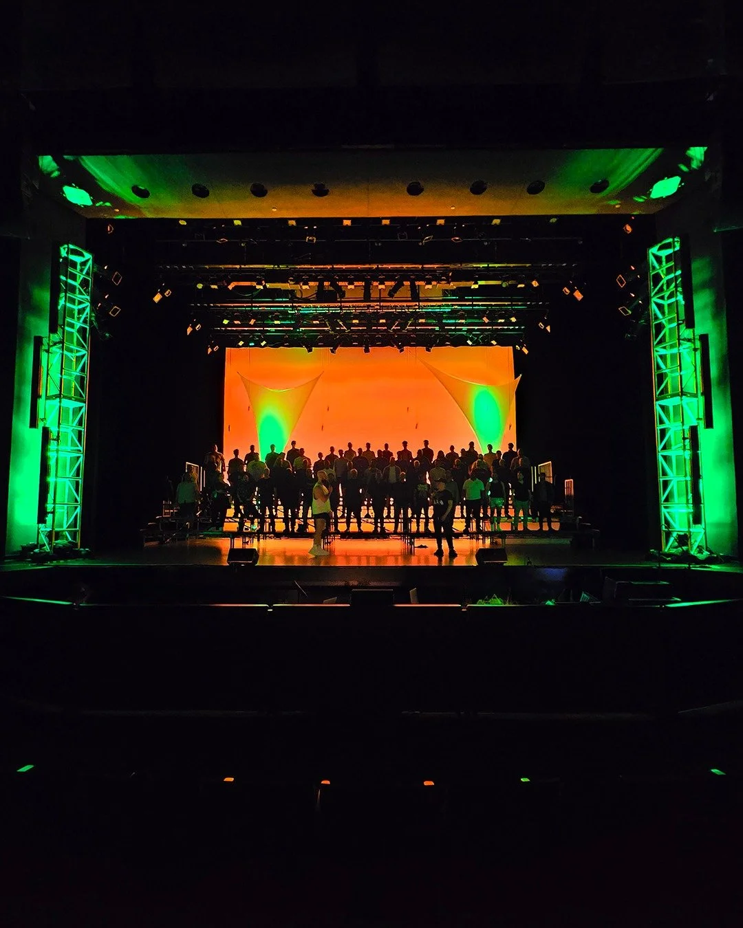 ☘️ Feeling lucky? So are we. ☘️

Green lights, a glowing stage, and the sound of something special taking shape. A rehearsal never looked so good. We'll see you on stage in May.

Happy St. Patrick's Day from MenAlive! 

#menalive #orangecounty #stpat