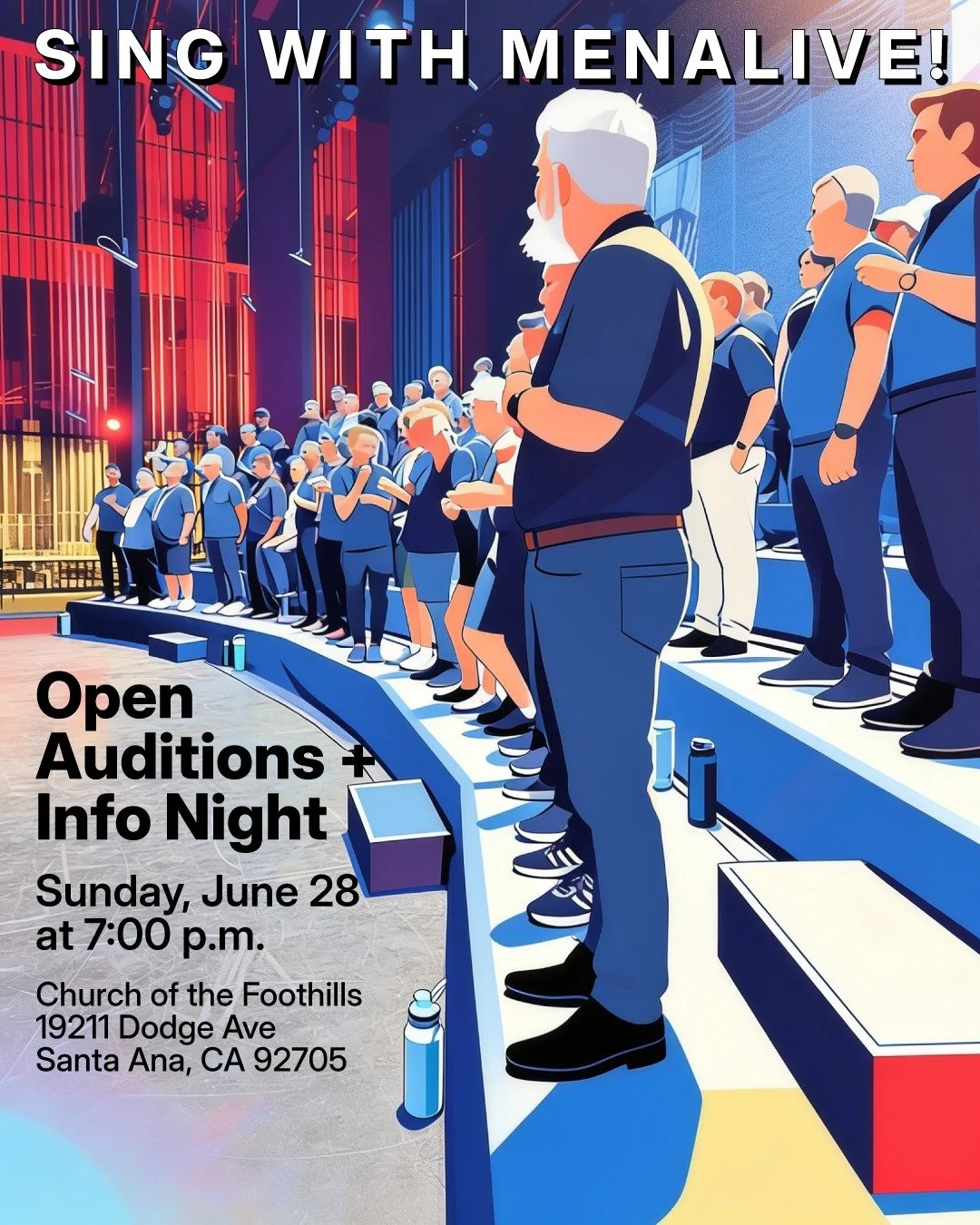You should absolutely come sing with us for our upcoming show, Battle for Broadway!!! 🎶 Open auditions + Info Night is on Sunday, June 28 at 7:00 p.m. Learn all about the upcoming show, what it's like singing with MenAlive, and so much more. 

Find 
