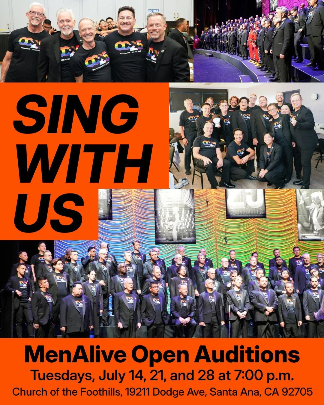 SING WITH US! 🎶

Let's hear those voices! Open auditions for our upcoming show, Battle for Broadway, take place during the first three rehearsals on Tuesdays, July 14, 21, and 28, starting at 7:00 p.m. This will be a show not to be missed! For compl