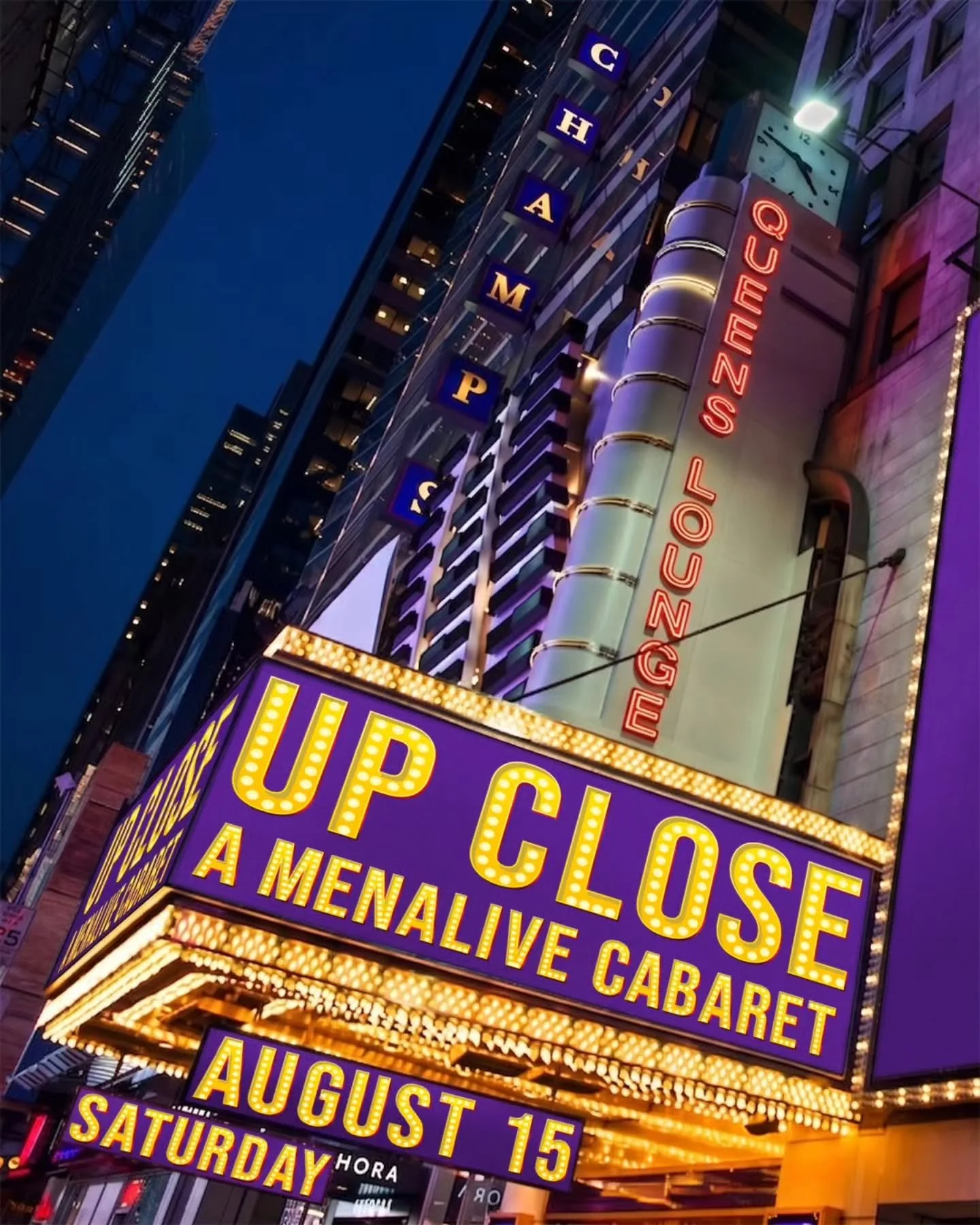Up Close.
A MenAlive Cabaret. 
Saturday, August 15
3:00 and 7:00 p.m.
Get closer than ever. 
🎟️ Ticket link in bio. 

#queenslounge #menalive #orangecounty #cabaret #fundraiser
