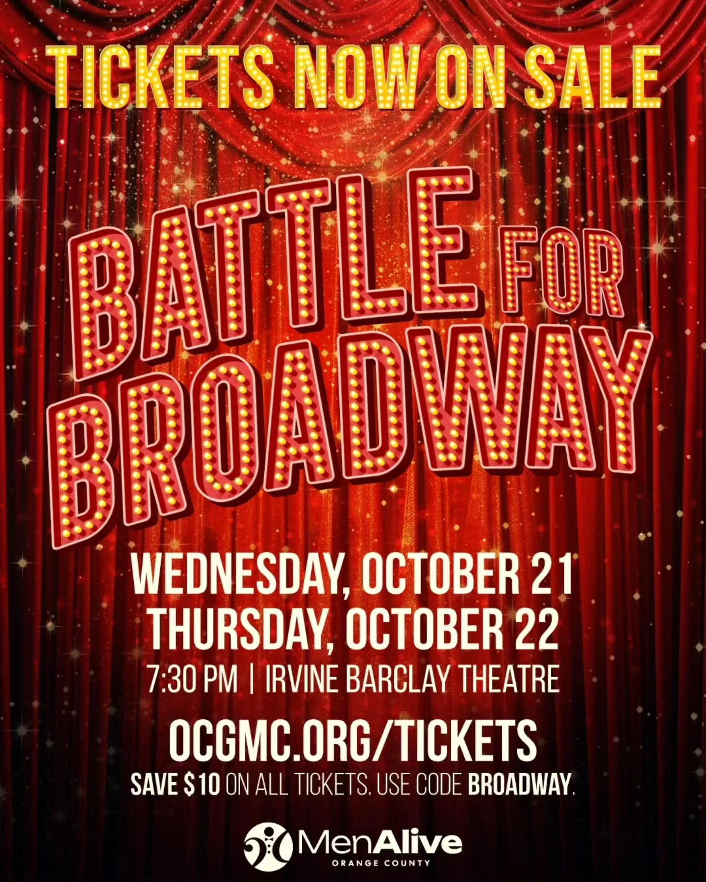 🎭 THE BATTLE IS ON 🎭

Broadway's many sides are facing off, and you don't want to miss it.

✨ Battle for Broadway ✨
📅 Wed, Oct 21 &amp; Thu, Oct 22 | 7:30 PM
📍 Irvine Barclay Theatre

Showstoppers. Ballads. Glitter and grit. All of it.

Which sid