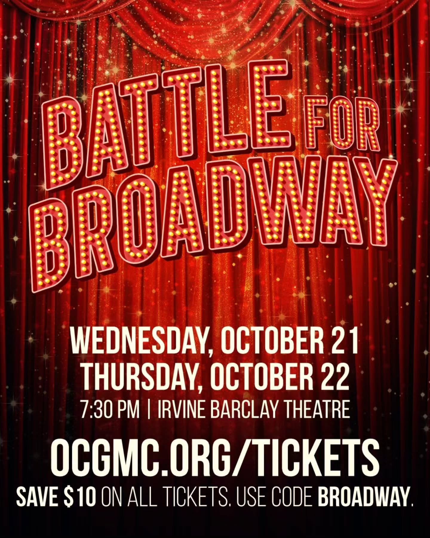 Did he have it coming? Guess you'll have to find out at Battle for Broadway on October 21 and 22 at the Barclay Theatre. 

Save $10 when you use code Broadway!

🎟️ Grab your tickets today at ocgmc.org/tickets. 

#broadway #orangecounty #menalive #si