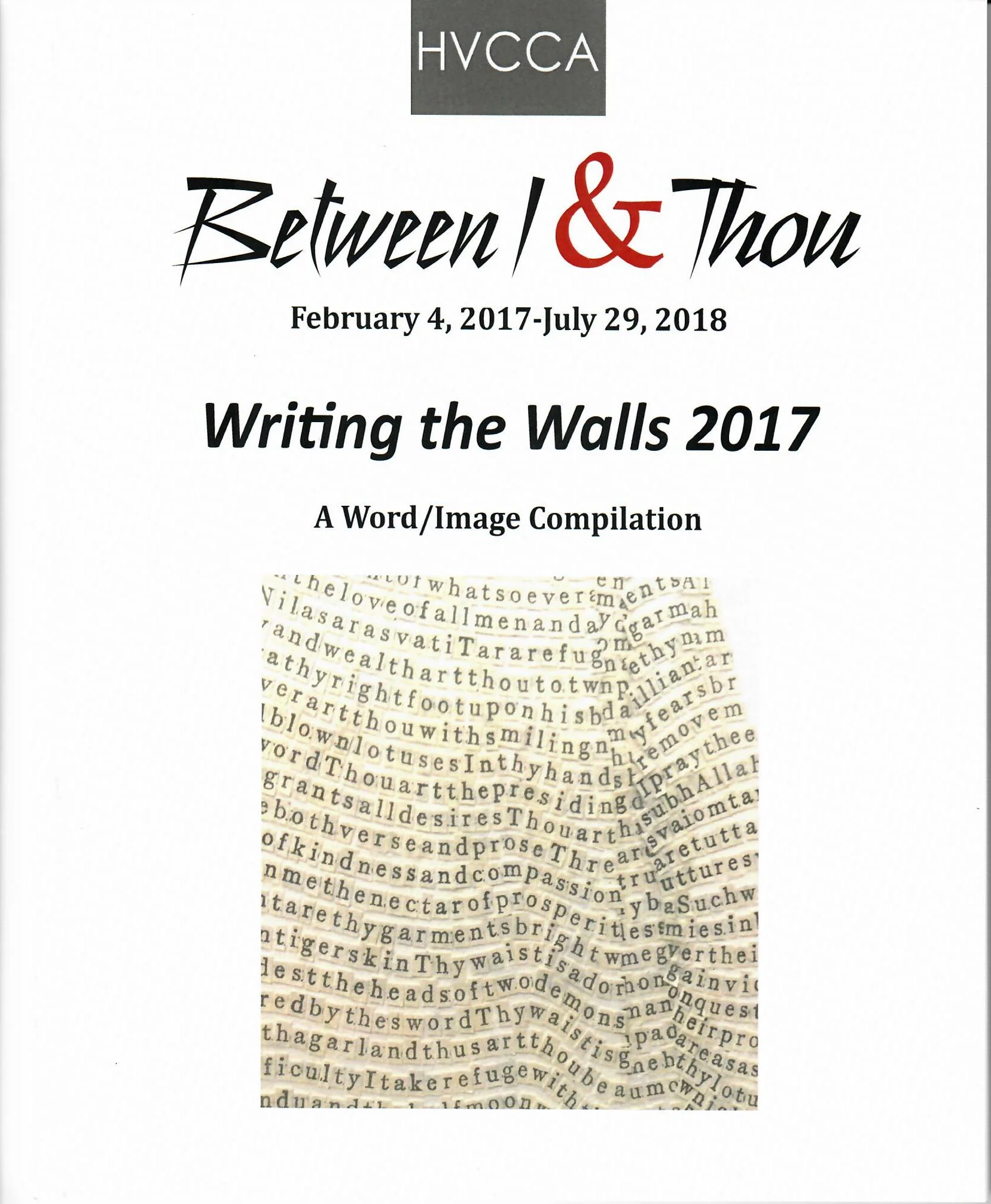 Writing the Walls 2018 Catalogue