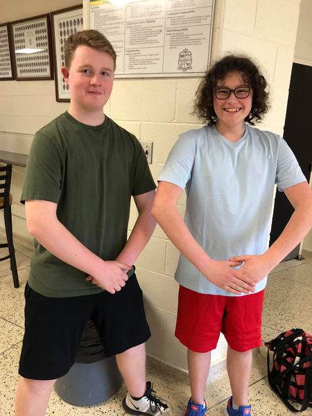Jacob Gagen and Max Steinberg at Westminister High School.