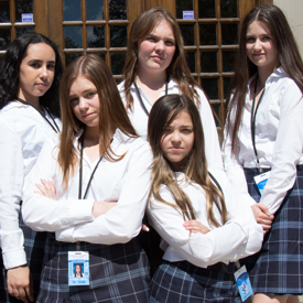 Cast in a scene of “Not Ready”.