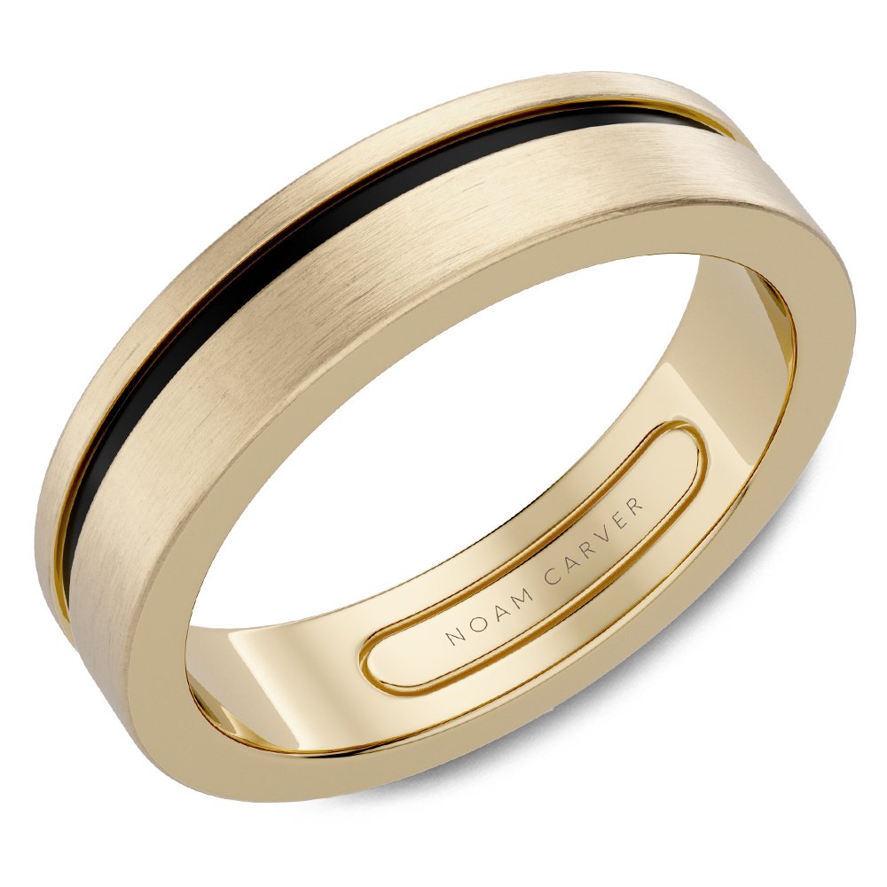 Mens Contrast Wedding Band