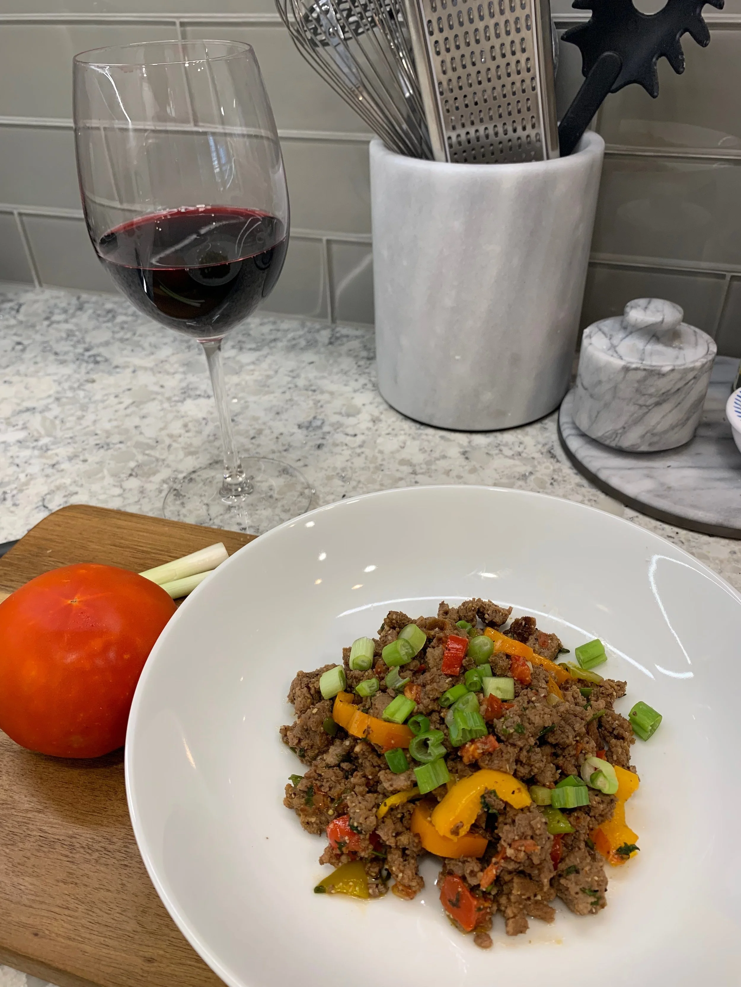 Spicy Ground Beef w/ Veggies