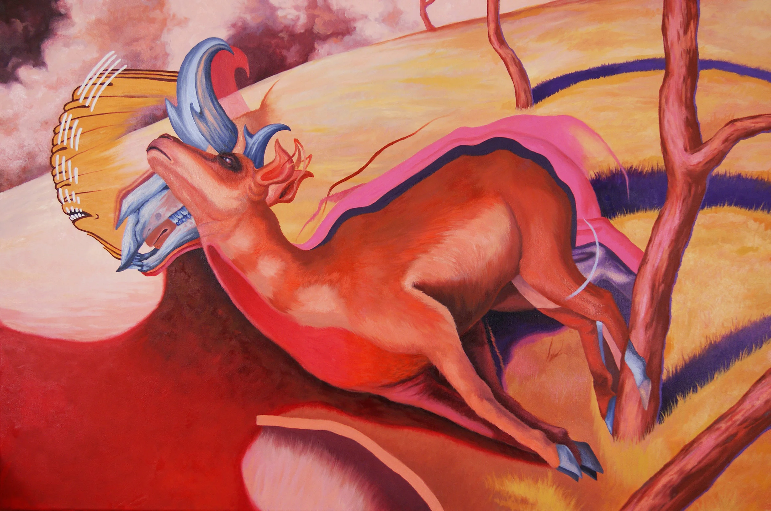 Study of a Prong Horned Antelope