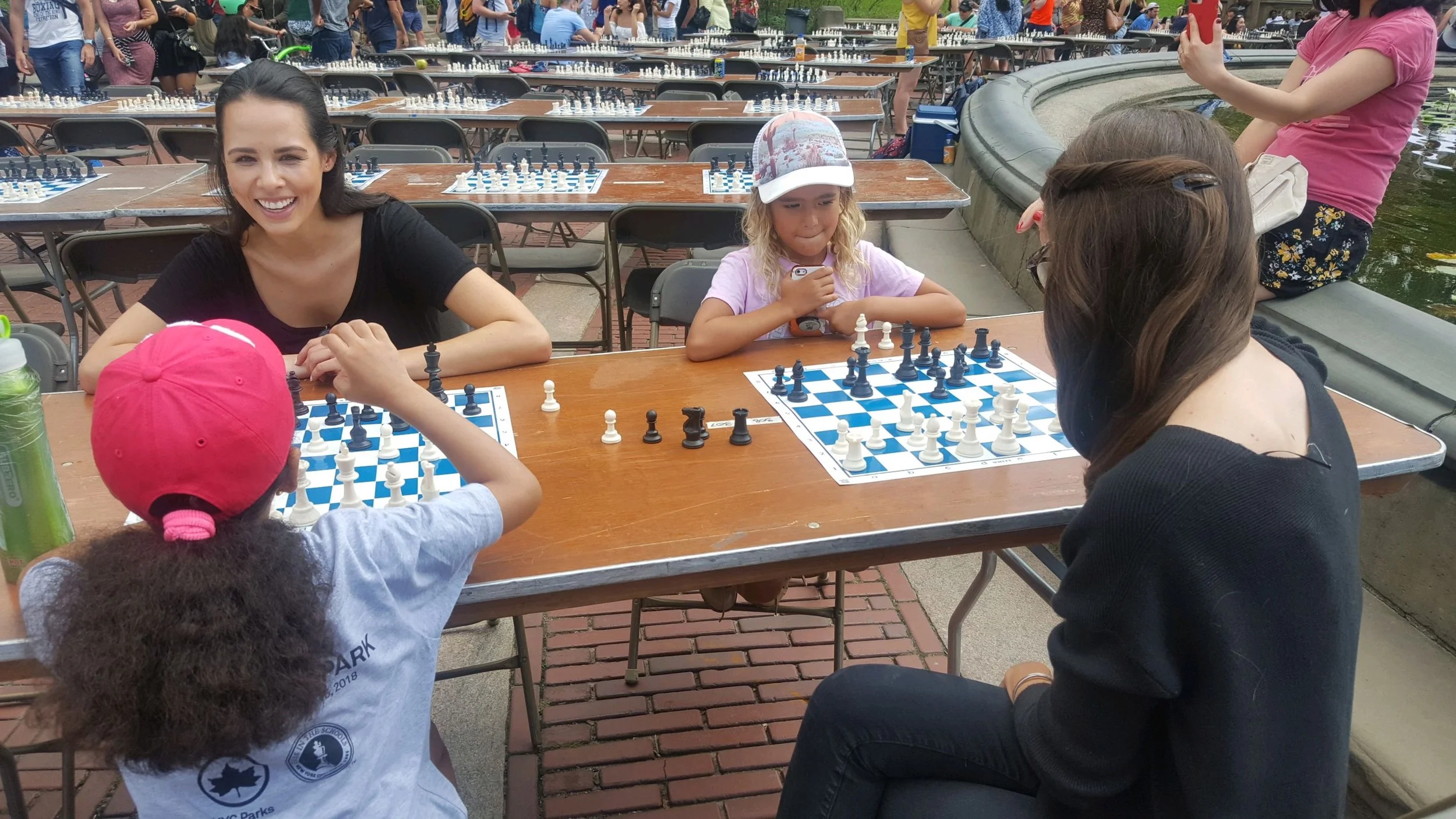 Enjoying the 18th annual Chess-in-the-Park