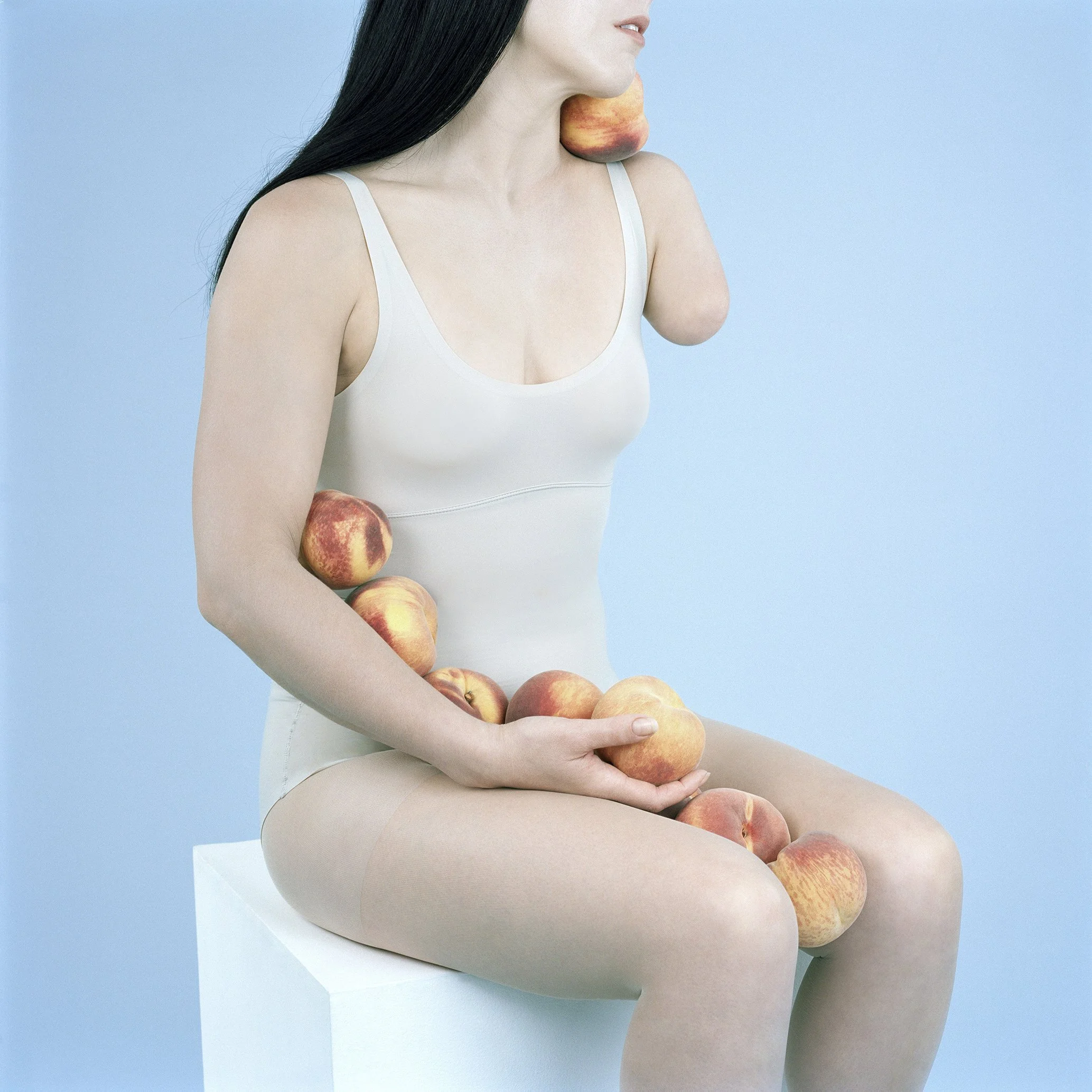 Peach Study, 2018, 100x100cm