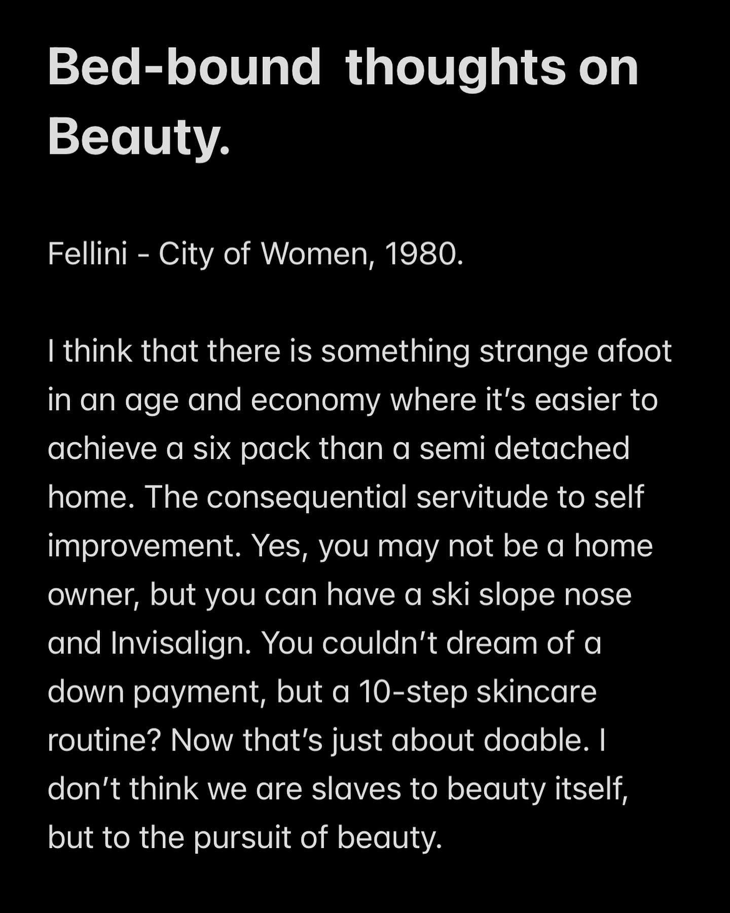 bed-bound notes on beauty.
swipe to read.

november 23rd