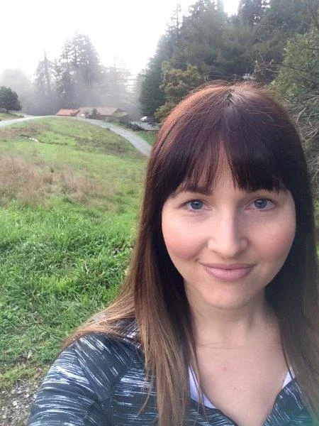 Sarah on a meditation retreat, practicing self-care amongst all the infertility devastation.