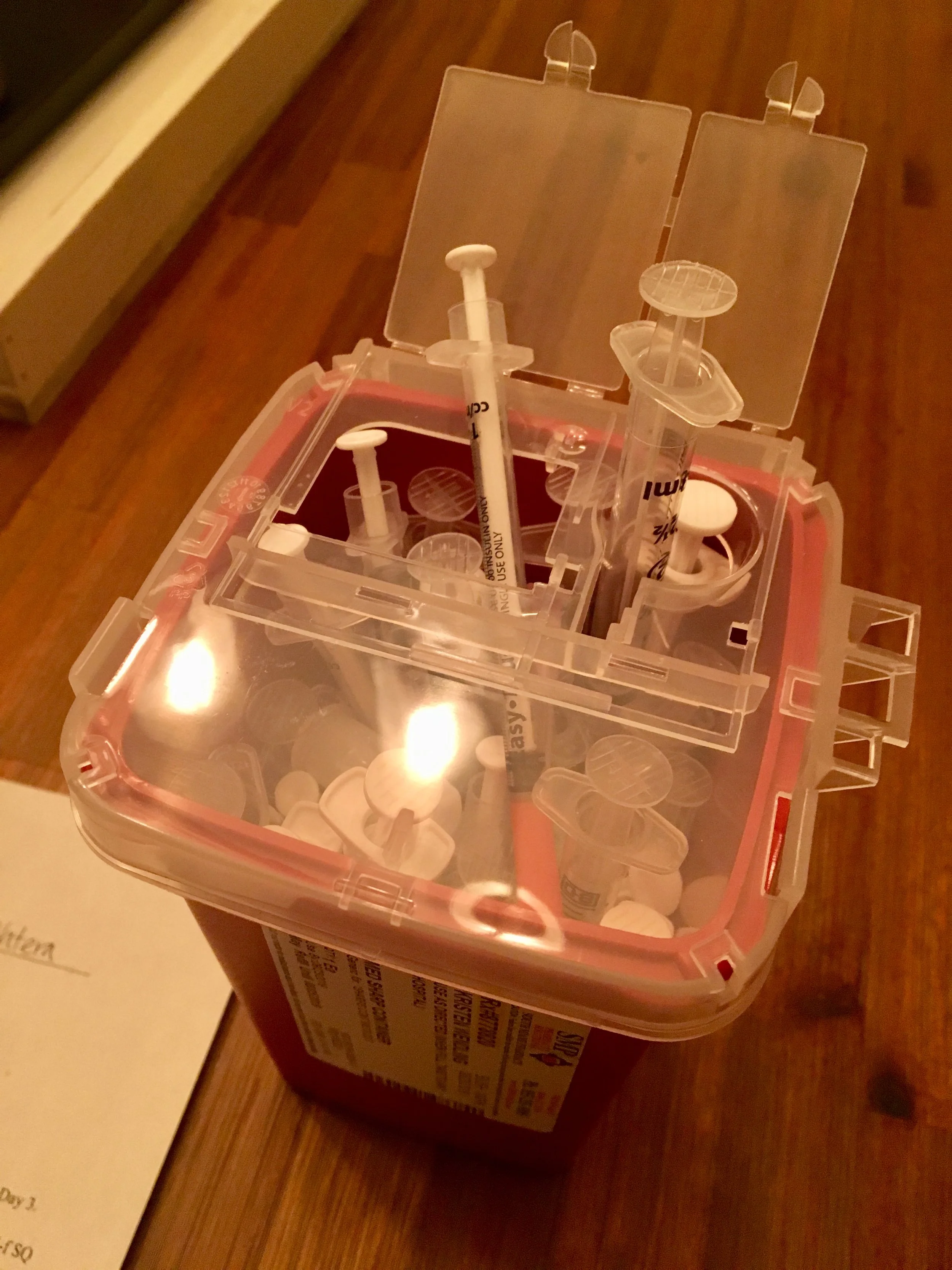 12 days of stimulation…a full sharps container