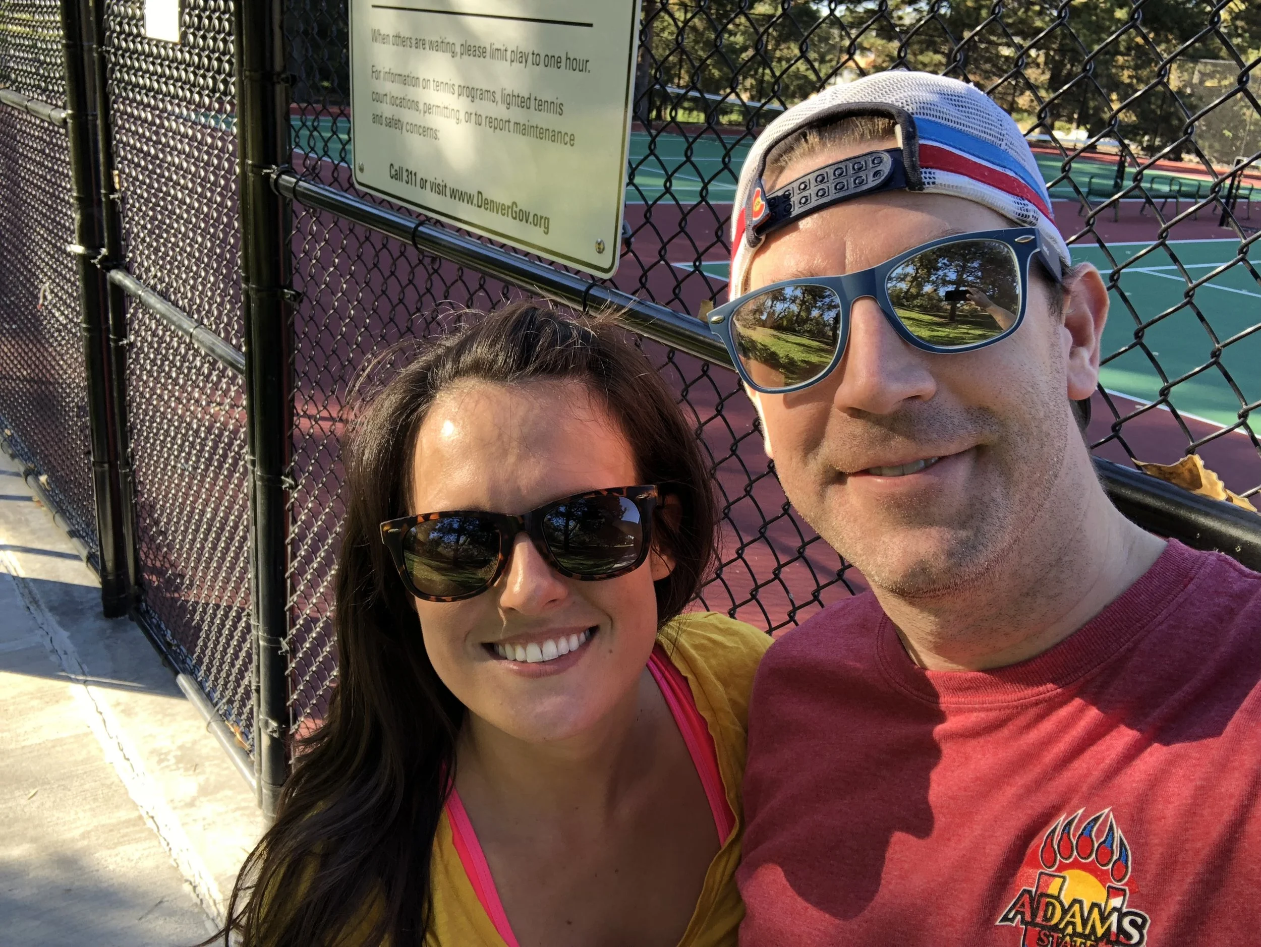 In the calm-before-the-IVF-storm, we got outside and played a little tennis!