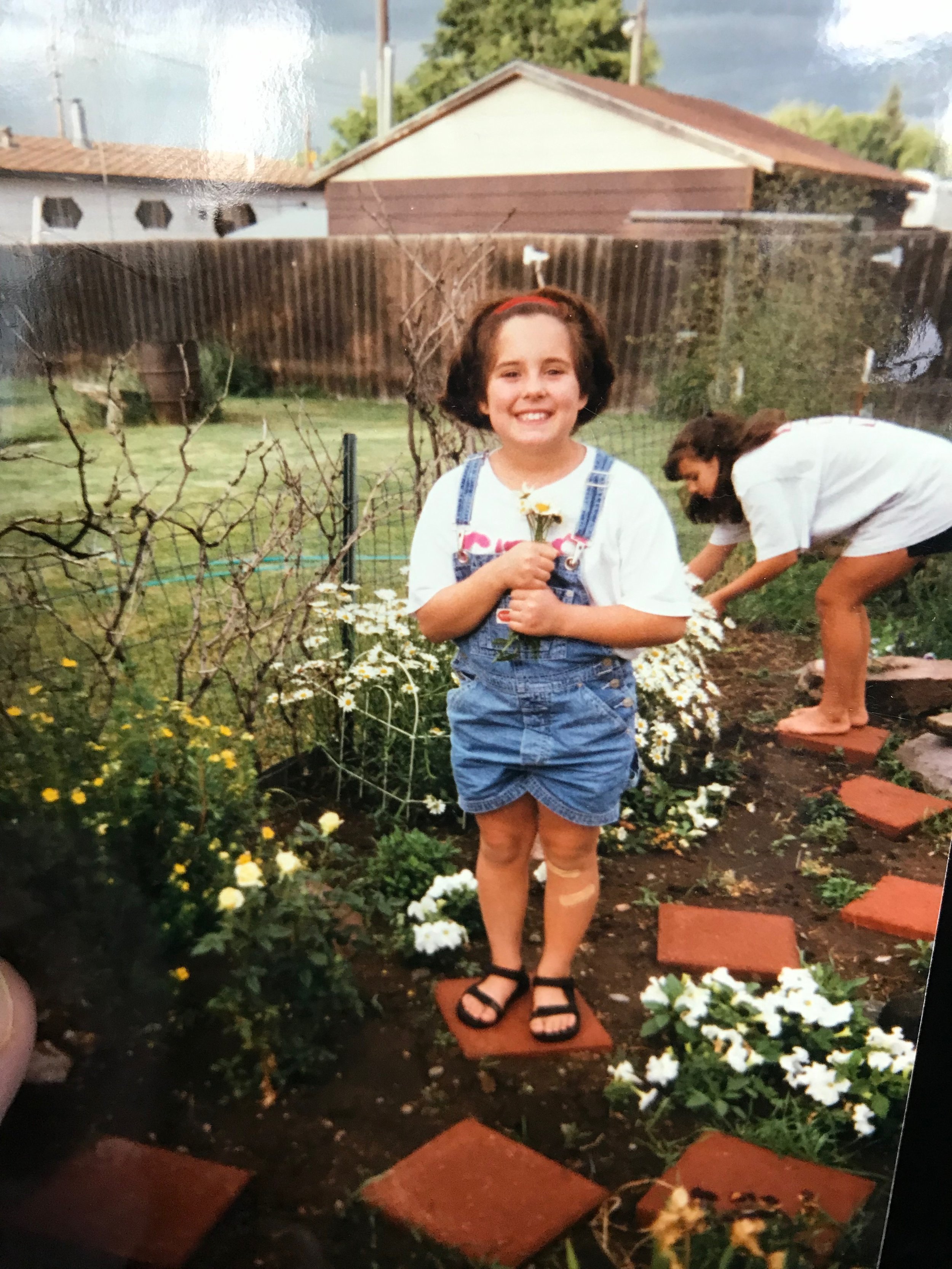 This was when spaghetti was my friend (and so were overalls, apparently).
