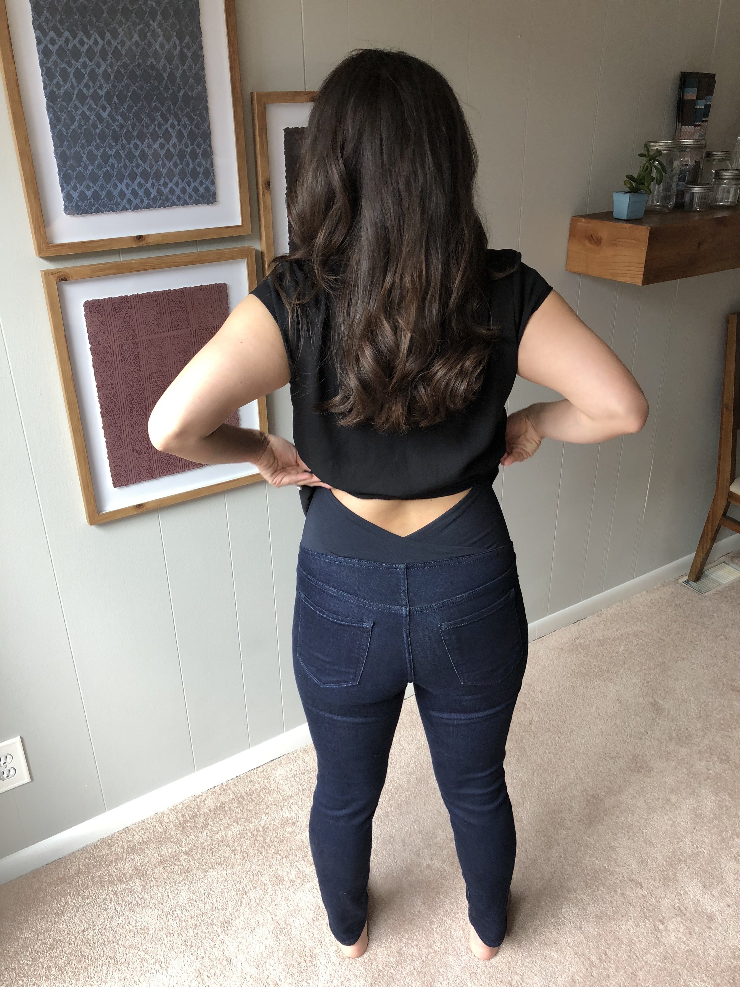 Target - Maternity Crossover Panel Jegging - Isabel Maternity by Ingrid &amp; Isabel™ Dark Wash 