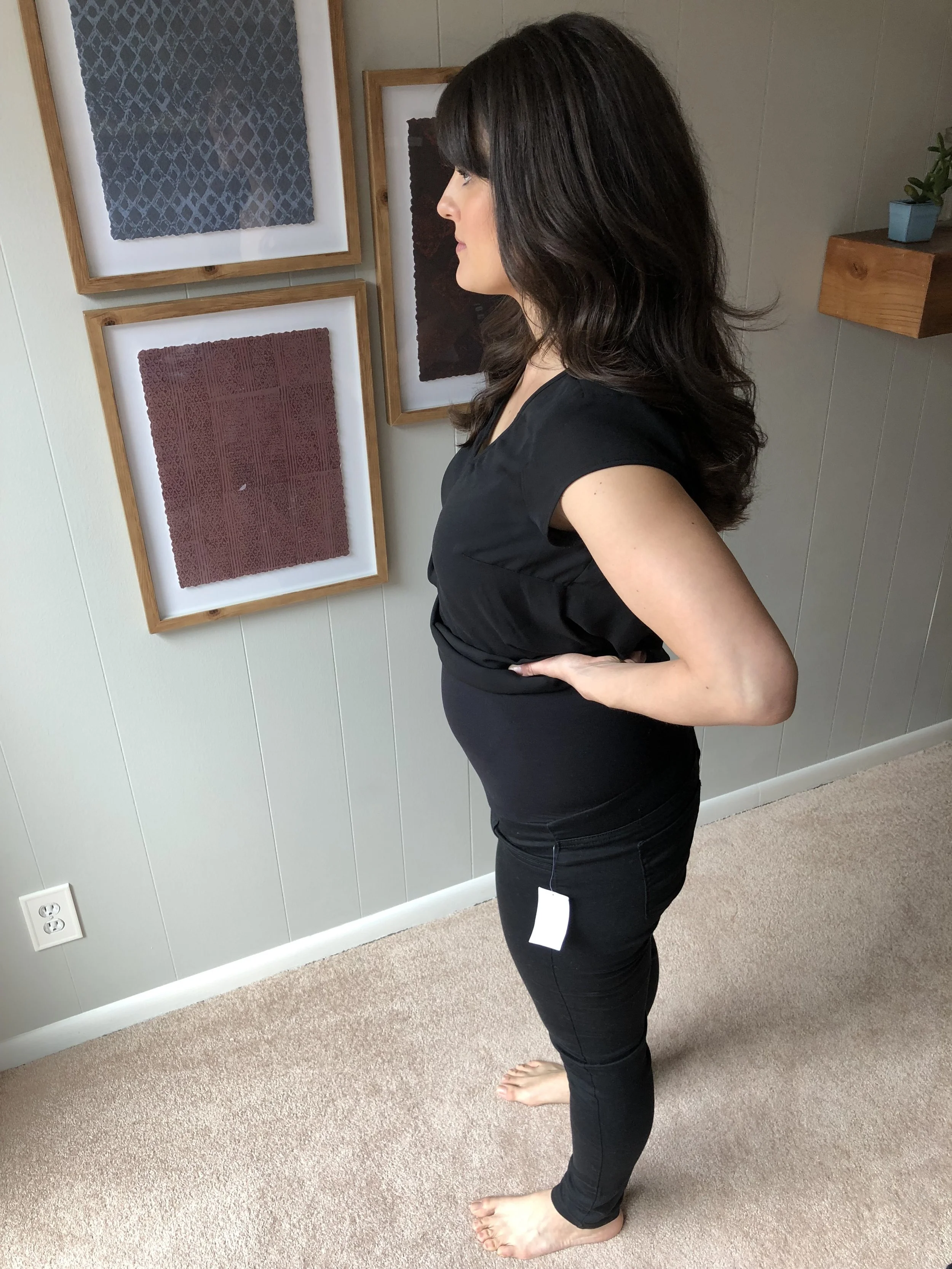 Motherhood Maternity - Indigo Blue Secret Fit Belly Skinny Leg Maternity Jeans in black
