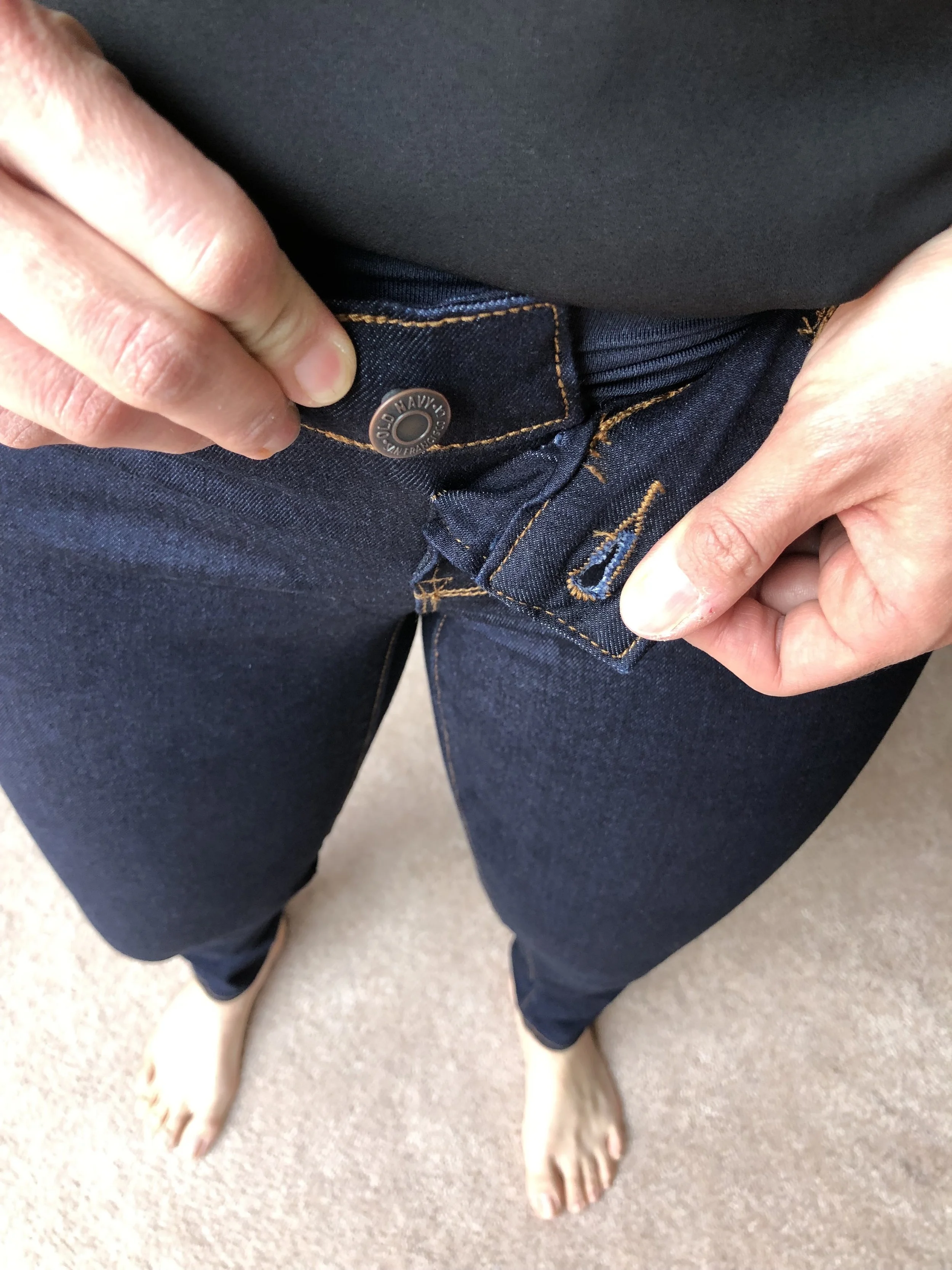 Old Navy Premium Full-Panel Rockstar in rinse