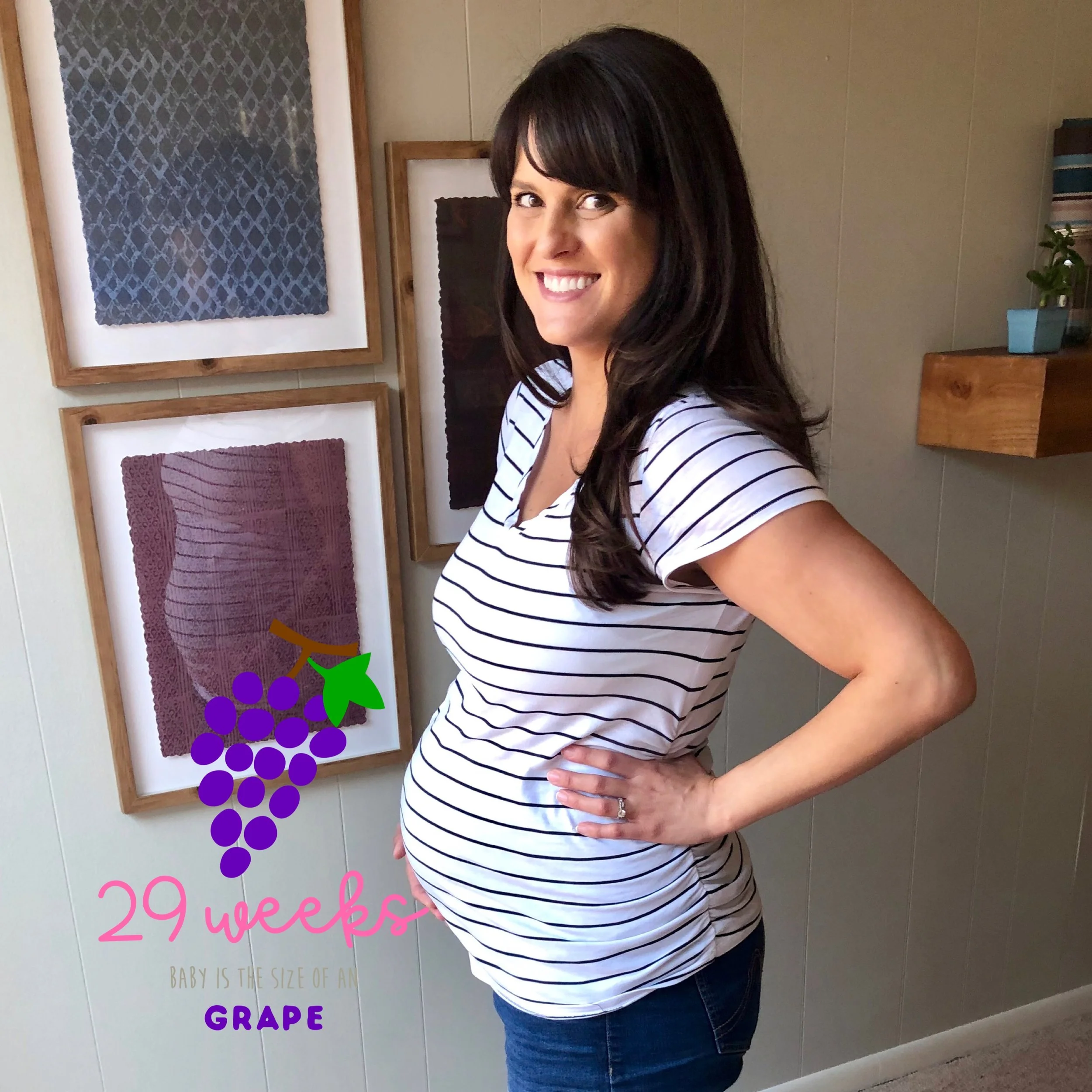 Last week’s progress pic at 29 weeks!