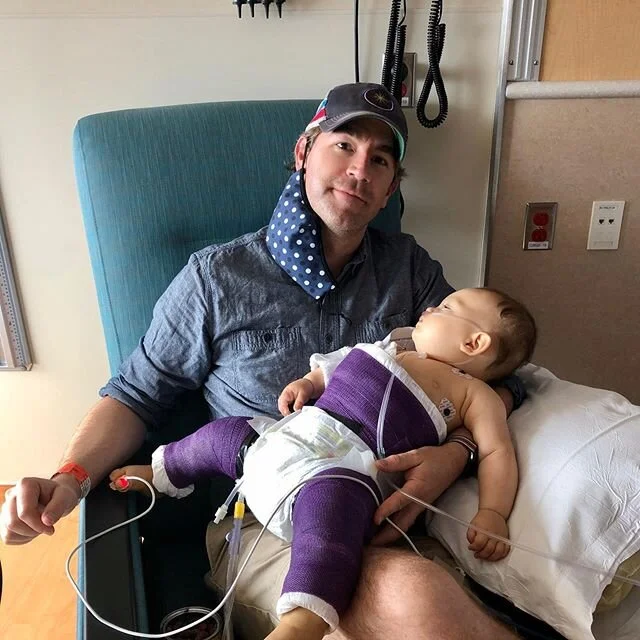 Recovering. ⁣
⁣
Tired. ⁣
⁣
#hipdysplasia #hipdysplasiaawareness #hipdysplasiababy #spicacast #spica #ivfsuccess #unicornuateuterus #8monthsold