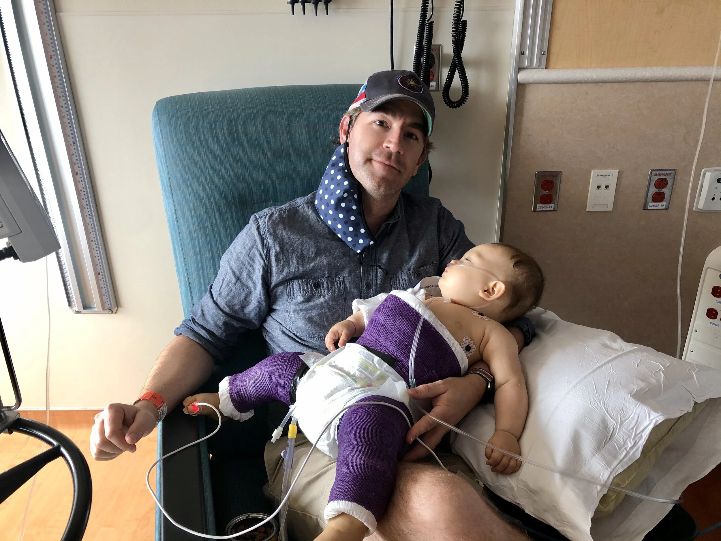 After baby’s hip surgery in mid-June 2020. He stayed overnight in the hospital for 2 nights.