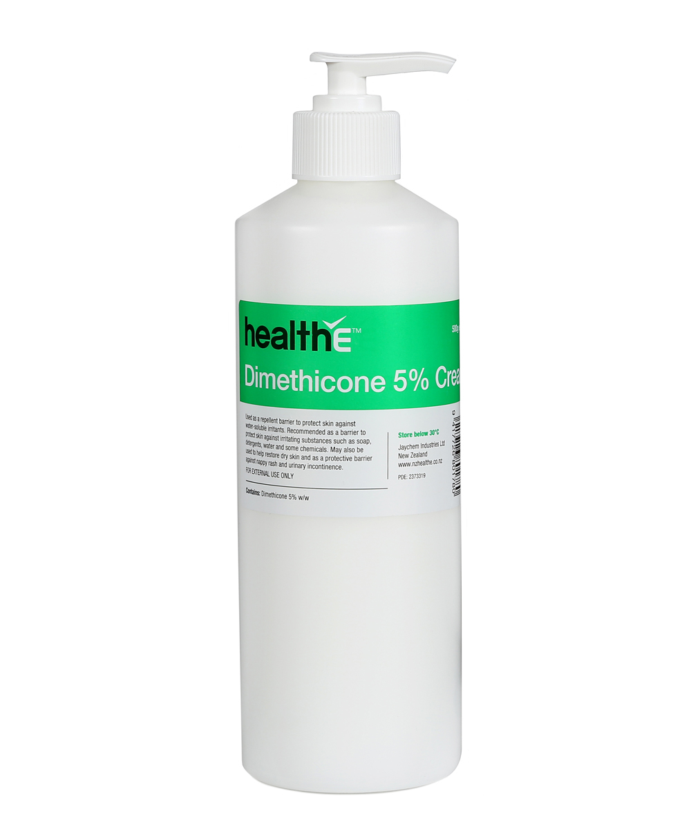 Dimethicone 5%, 500ml (460g) pump bottle — HealthE