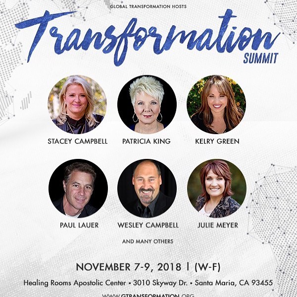 This is more than Revival! This is transformation!  This is one event you do not want to miss!  Join leaders that are gathering from all over the world to be inspired and equipped to transform your world! 
Join @patriciakingpage, @kelrygreen, Paul La