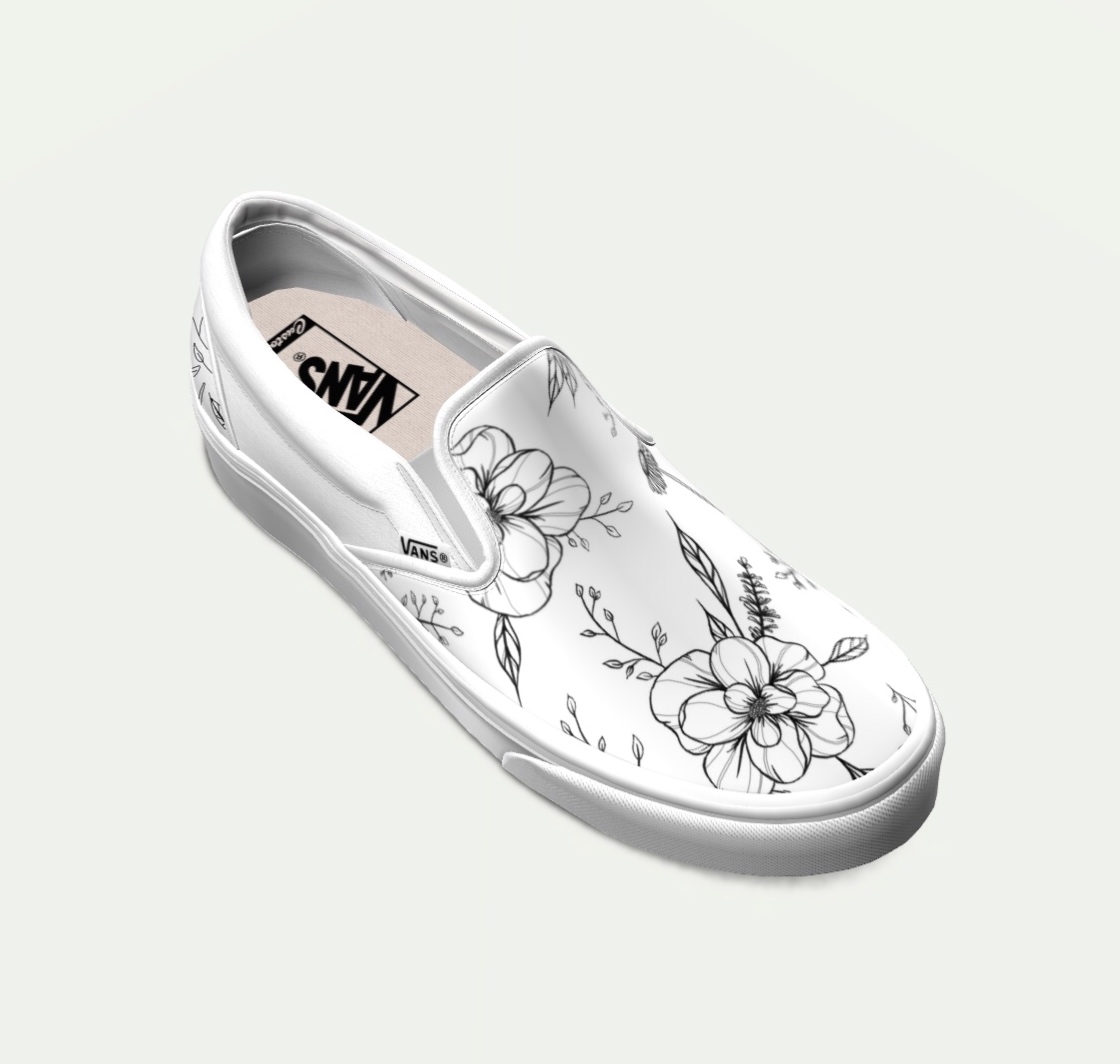 Floral Vans — KNZDESIGN