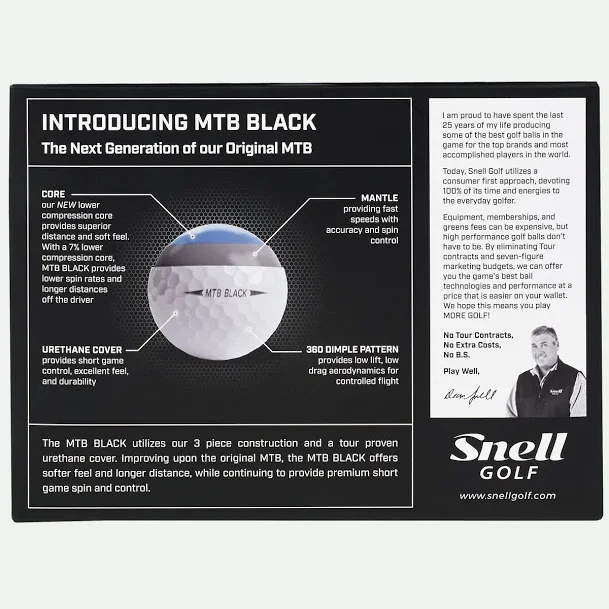 REVIEW Snell Golf MTB Black and Red Golf Balls